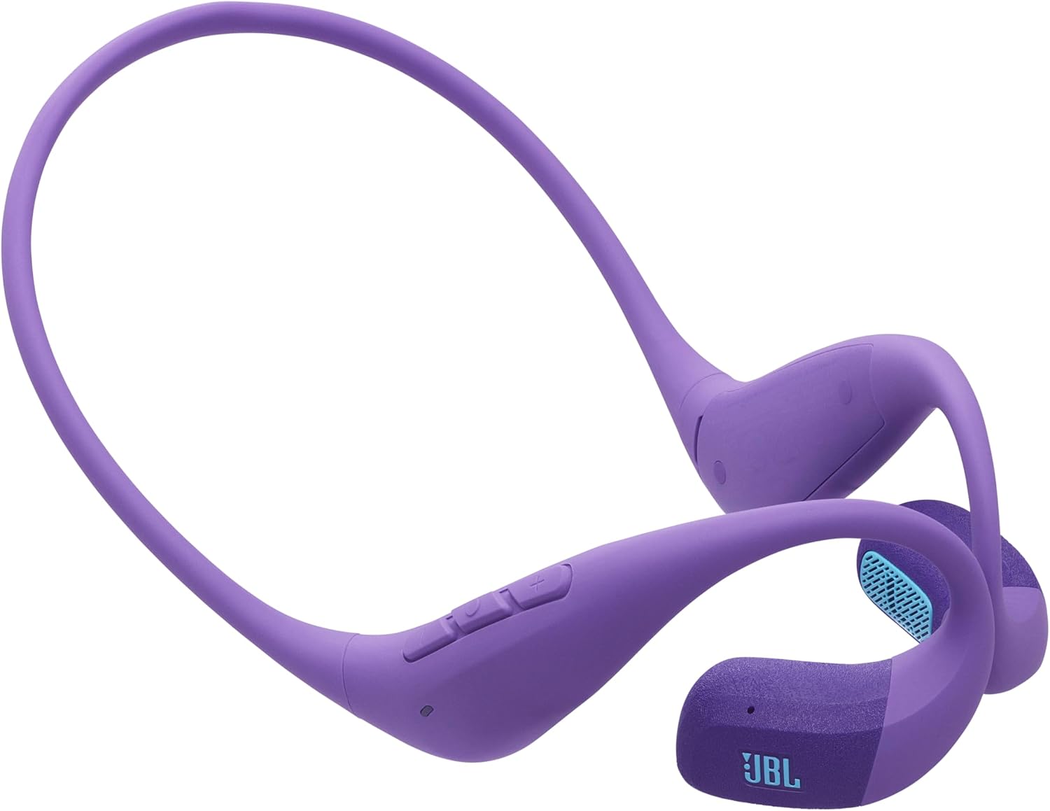 AUDÍFONOS DEPORTIVOS JBL ENDURANCE PACE ABIERTOS MORADO Y VERDE AZULADO - 1
