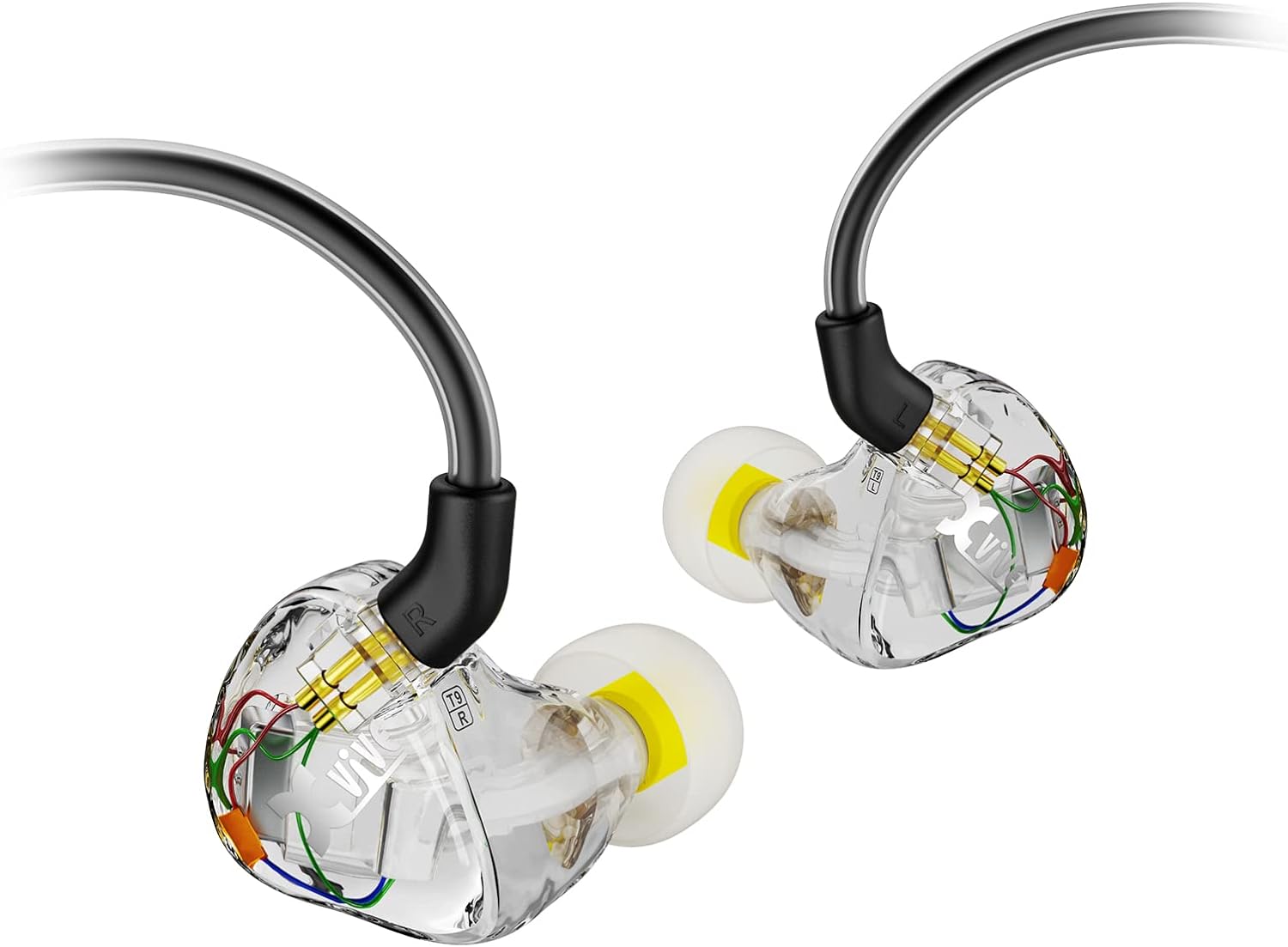 AURICULARES IN-EAR MONITOR XVIVE T9 DUAL KNOWLES BA DRIVERS - 1