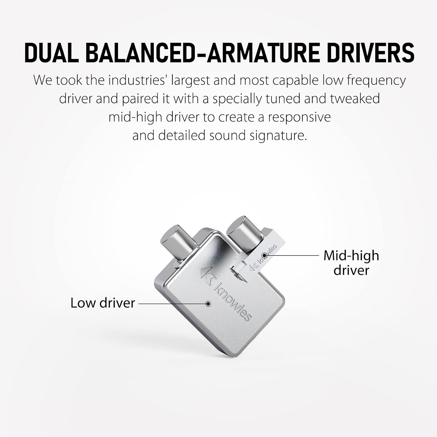 AURICULARES IN-EAR MONITOR XVIVE T9 DUAL KNOWLES BA DRIVERS - 4