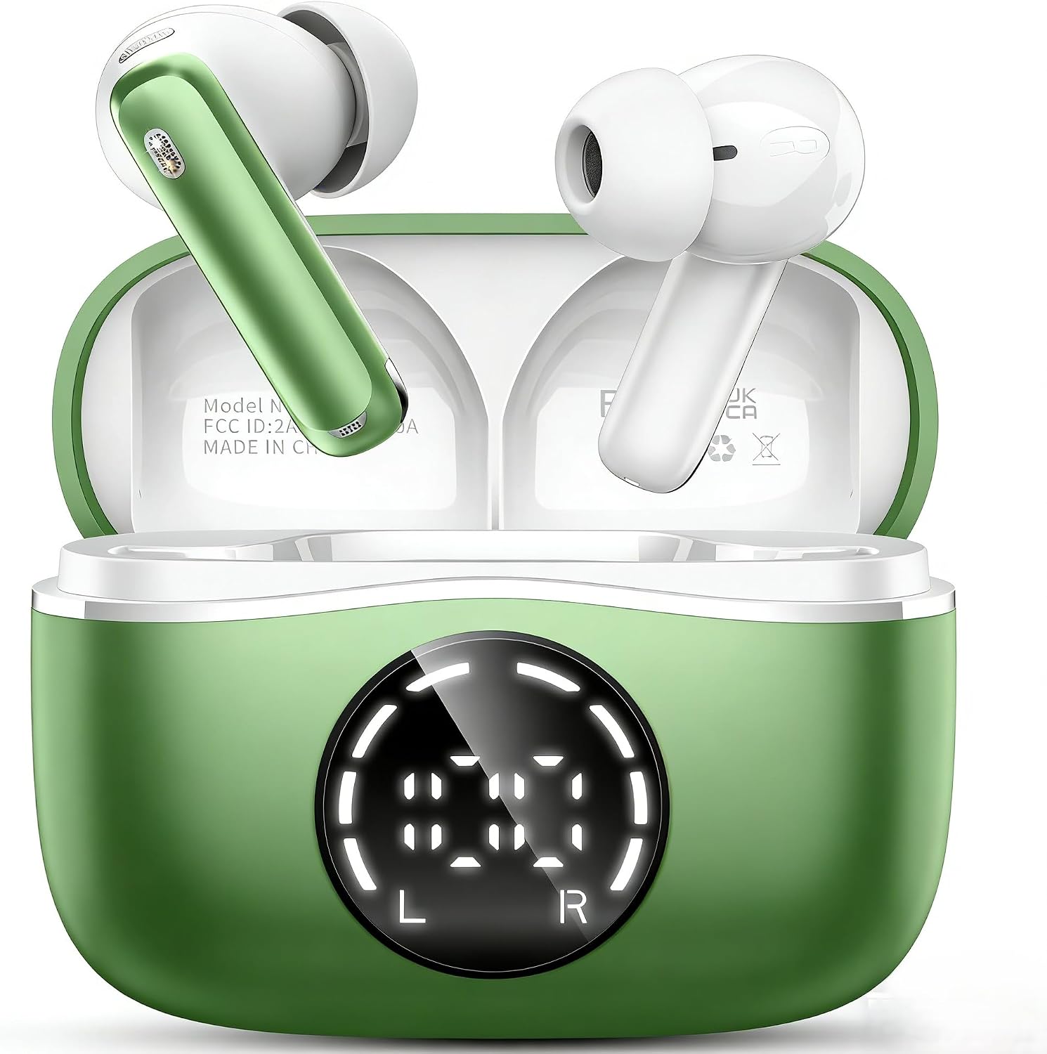 AUDÍFONOS BLUETOOTH RINSMOLA TRUE WIRELESS VERDE 48H - 1