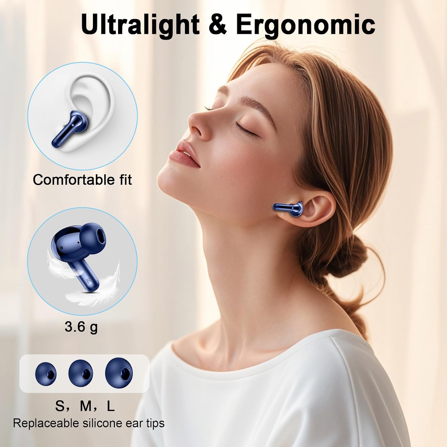 AUDÍFONOS BLUETOOTH 5.4 RINSMOLA G21PRO TRUE WIRELESS 48 HORAS - 5