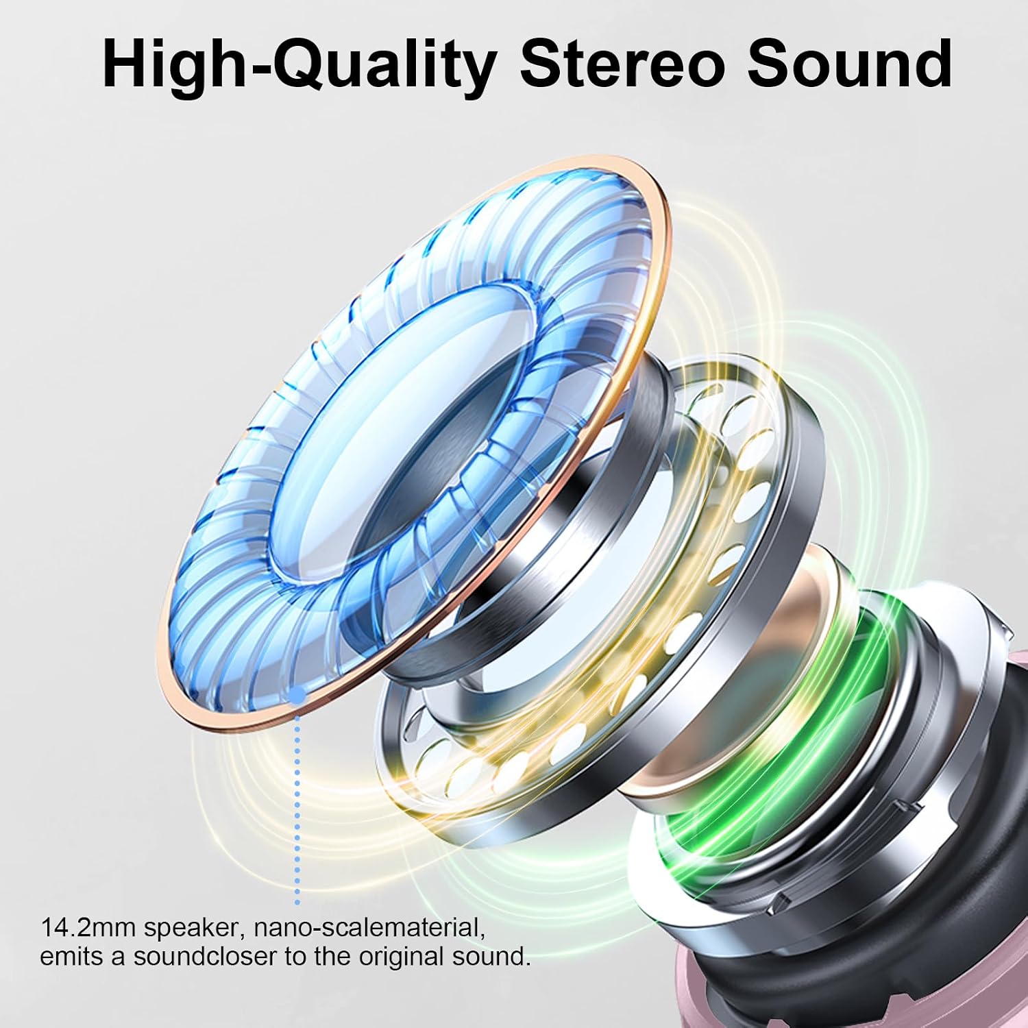 AUDÍFONOS BLUETOOTH RINSMOLA G21PRO TRUE WIRELESS CON CANCELACIÓN DE RUIDO Y RESISTENCIA IP-X7 - 5