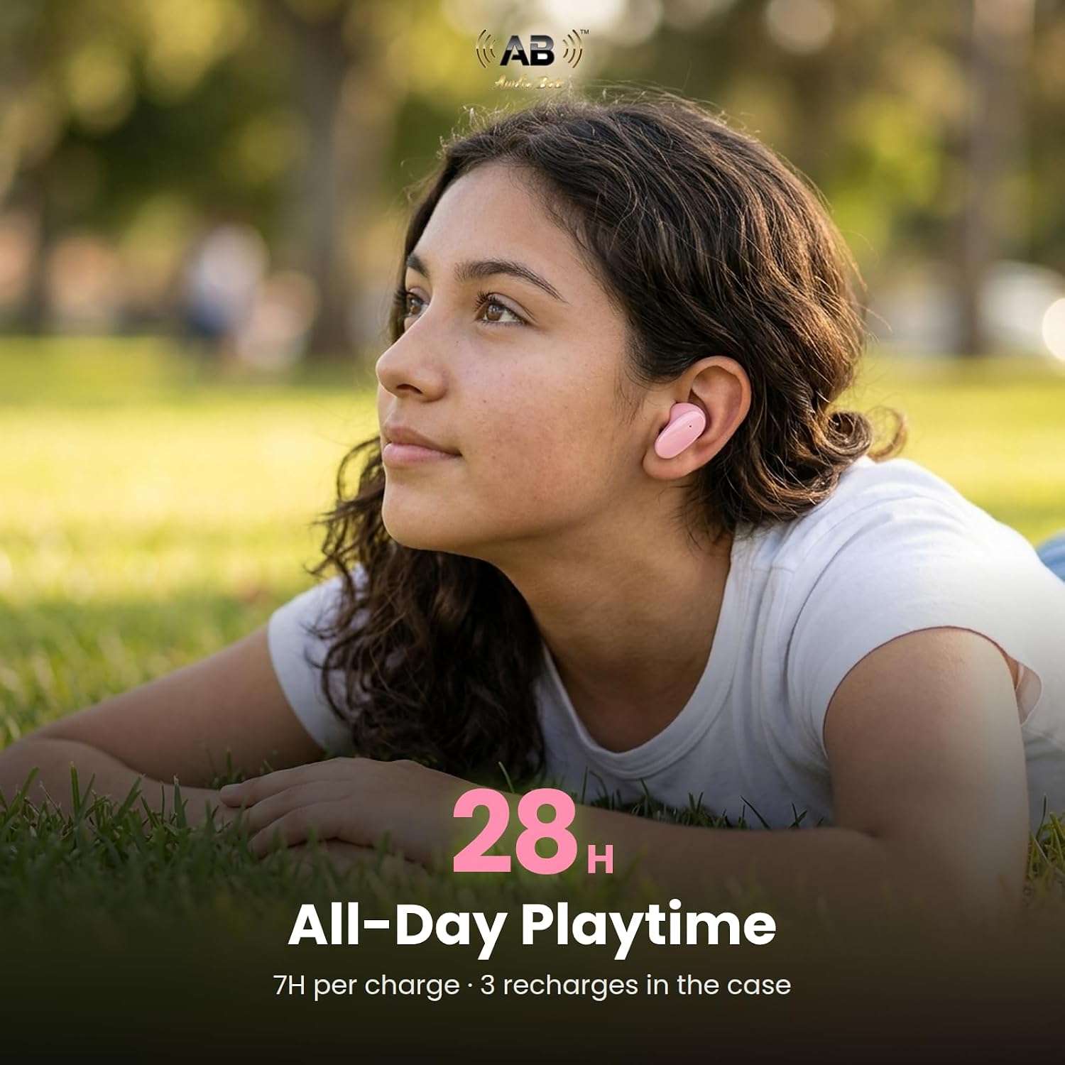 AUDÍFONOS INALÁMBRICOS AWDIO BOTS EVERYDAY SERIES BLUETOOTH TRUE WIRELESS CHERRY BLOSSOM - 3