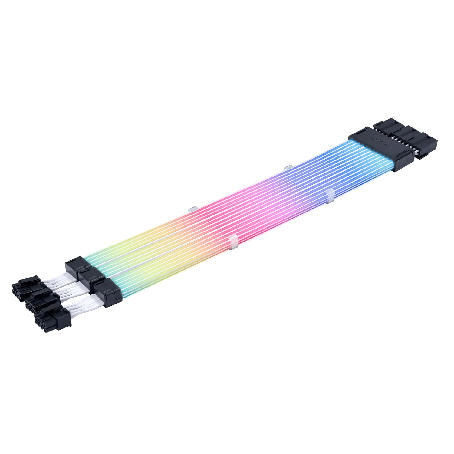 CABLE EXTENSOR DE PODER RGB PARA GPU LIAN LI STRIMER WIRELESS 3X8-PIN PW12-1W - 4