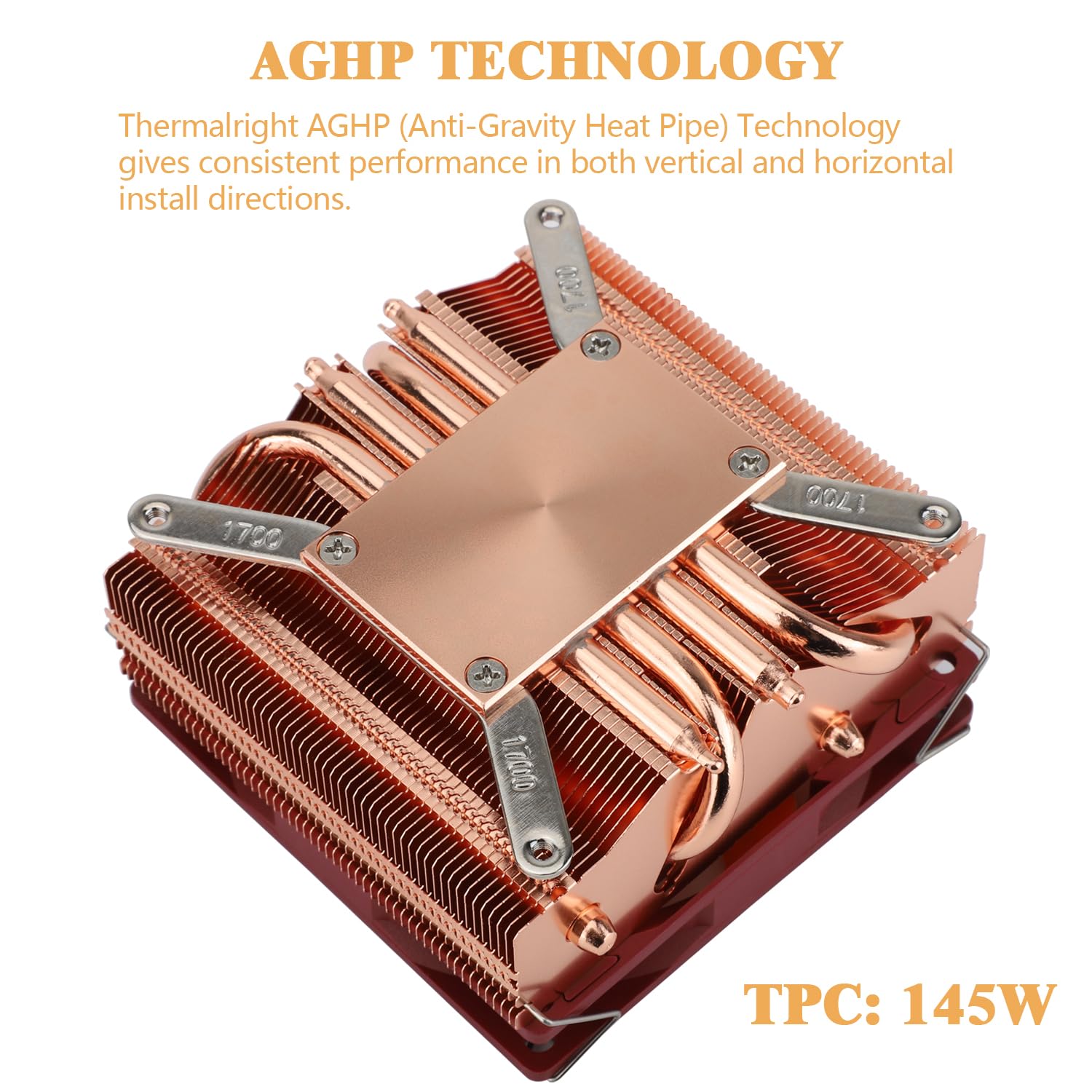 ENFRIADOR CPU THERMALRIGHT AXP90 X53 PERFIL BAJO CON VENTILADOR PWM 92MM COBRE PURO - 2