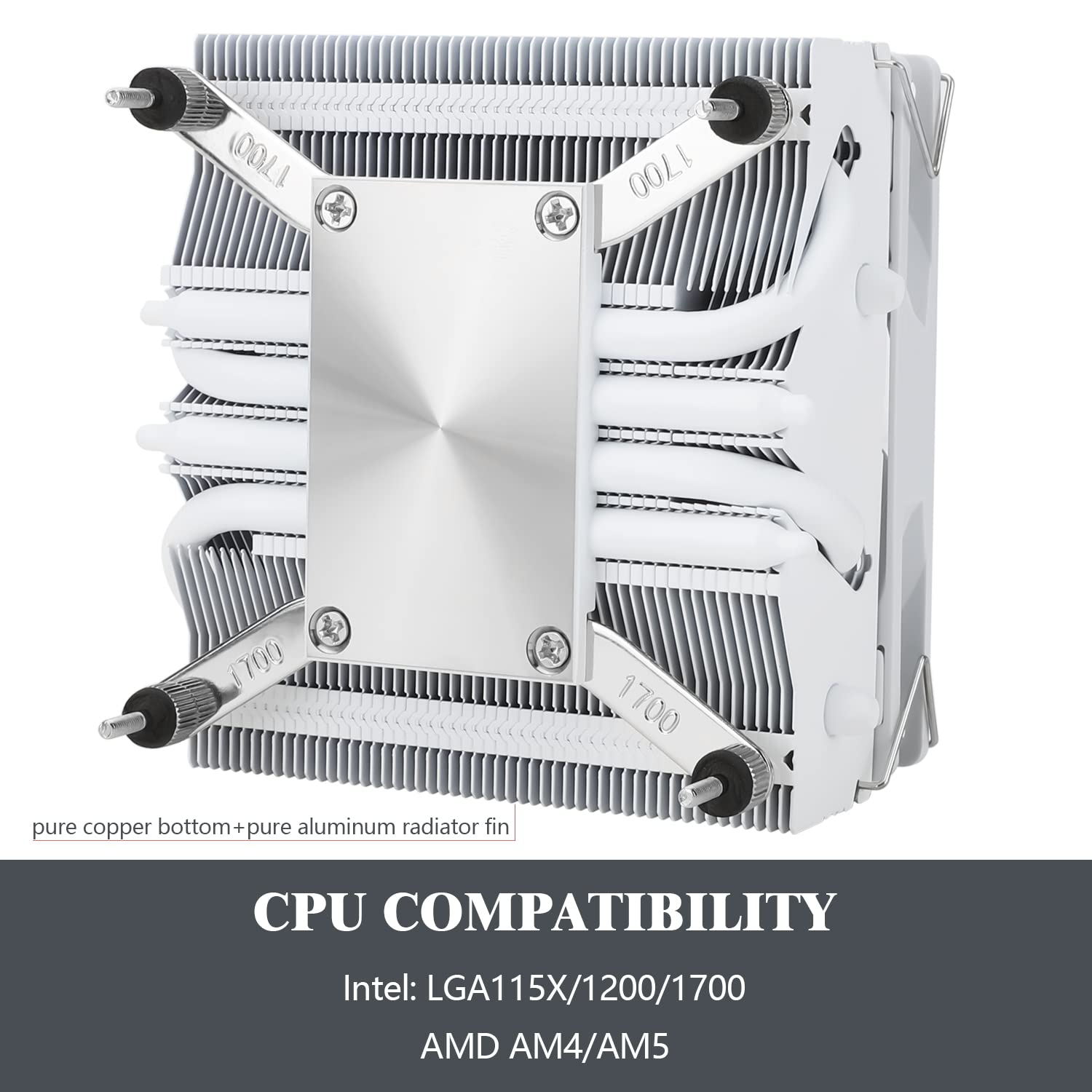 ENFRIADOR DE CPU THERMALRIGHT AXP90-X53 BLANCO BAJO PERFIL 53MM - 5