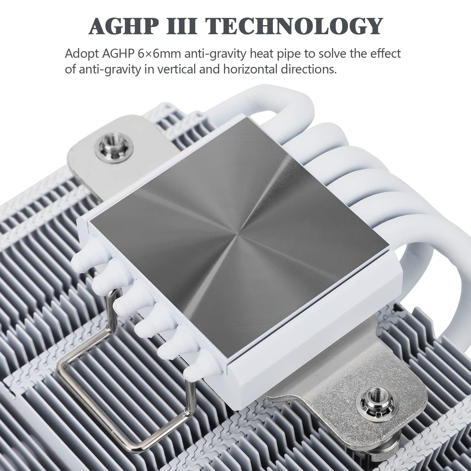 ENFRIADOR DE CPU THERMALRIGHT AXP120-X67 BLANCO ARGB BAJO PERFIL 67MM CON VENTILADOR PWM 120MM - 2