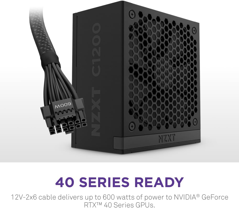 FUENTE DE PODER NZXT C1200 GOLD ATX 3.1 1200W MODULAR NEGRA - 4