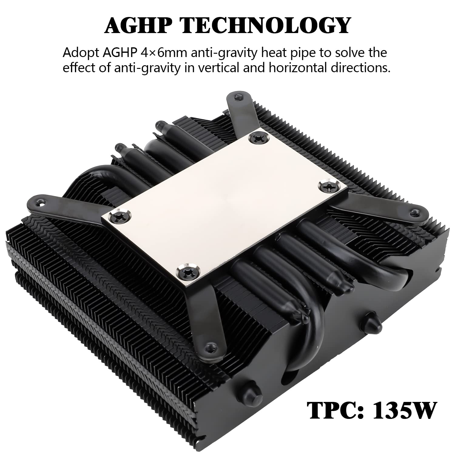 ENFRIADOR DE CPU THERMALRIGHT AXP90 X47 BLACK PERFIL BAJO 47MM - 2