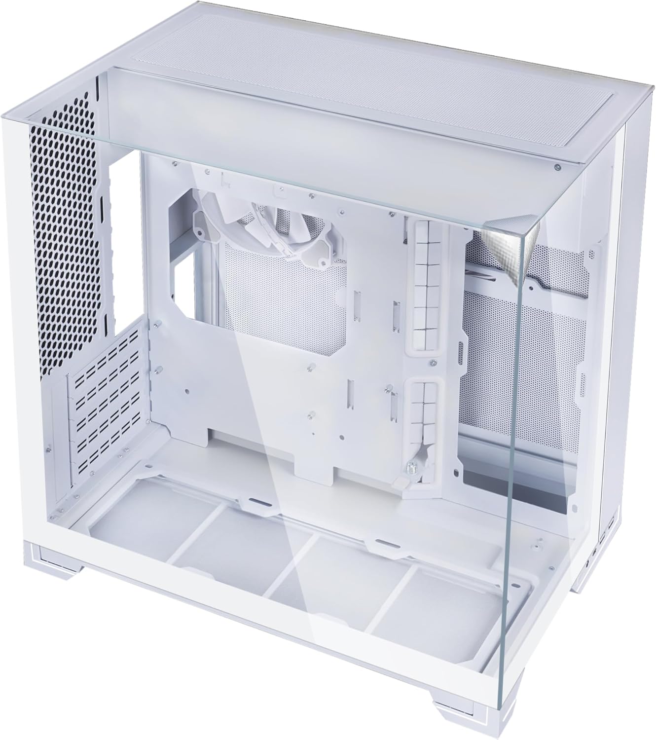 GABINETE PARA PC LIAN LI O11 VISION-M MATX BLANCO CON VENTILADOR 140MM - 1