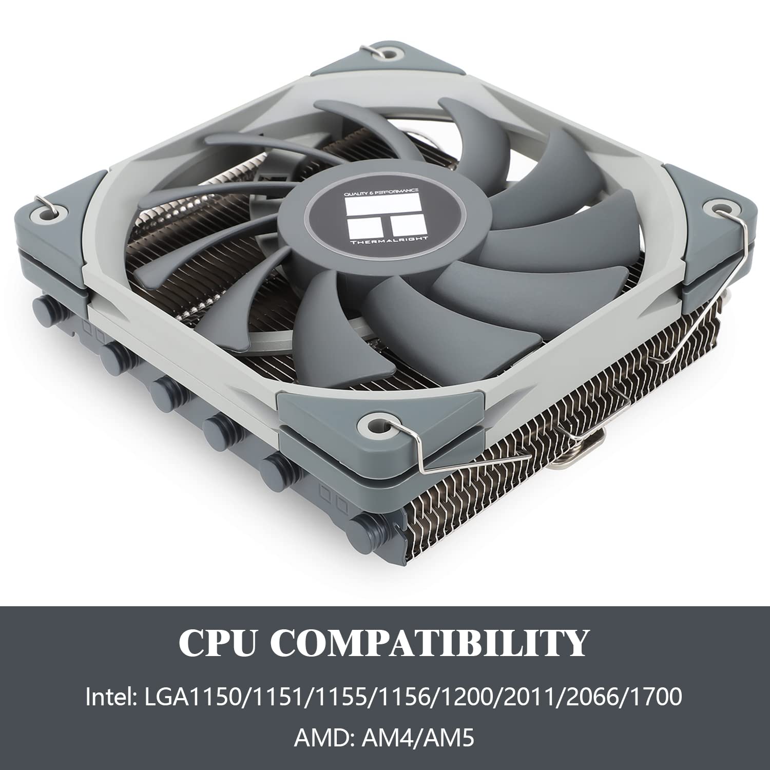 ENFRIADOR DE CPU THERMALRIGHT AXP120-X67 BAJO PERFIL CON VENTILADOR PWM 120MM Y 6 HEATPIPES - 3