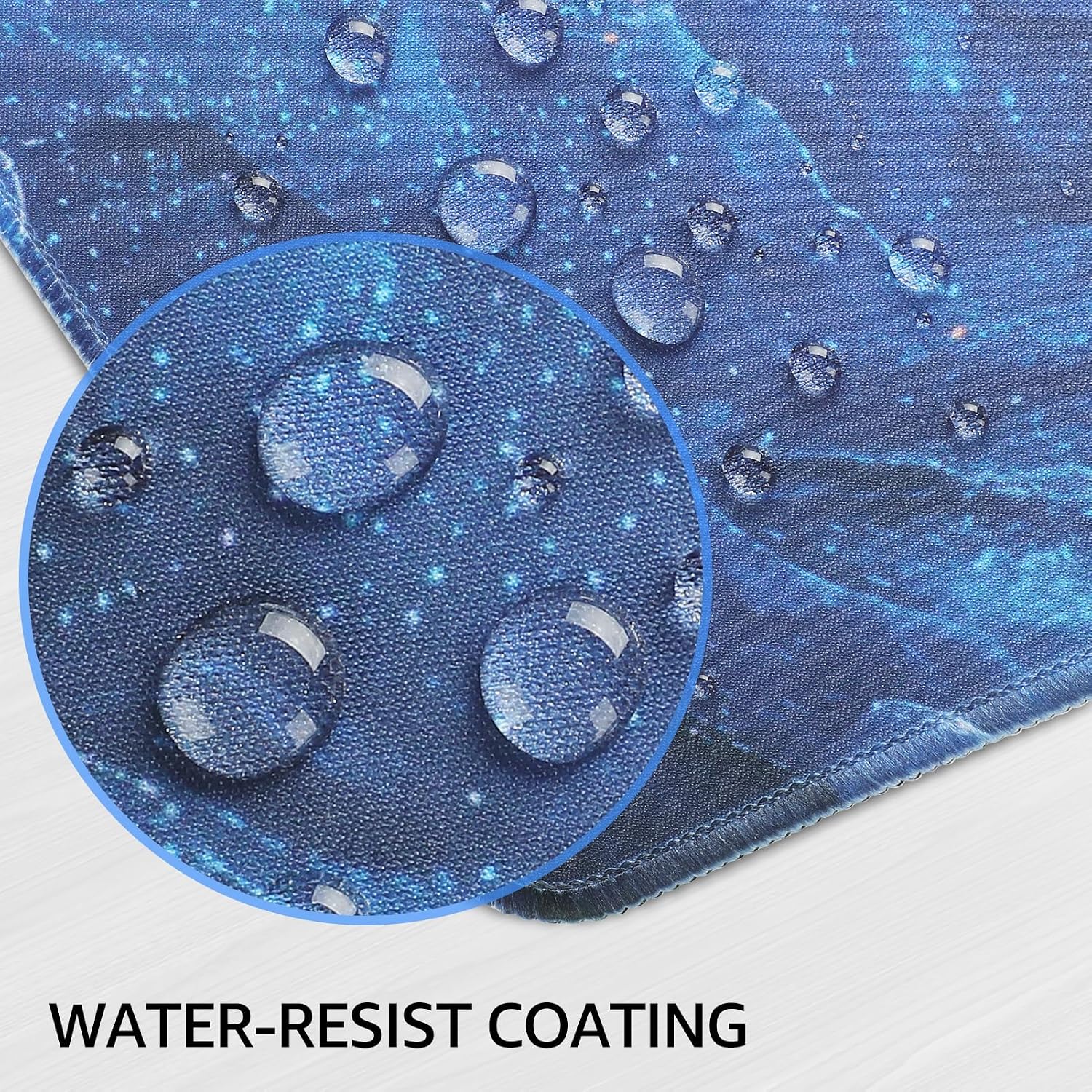 MOUSE PAD GRANDE PARA GAMING KTRIO XL 80 X 30 CM MÁRMOL AZUL - 5