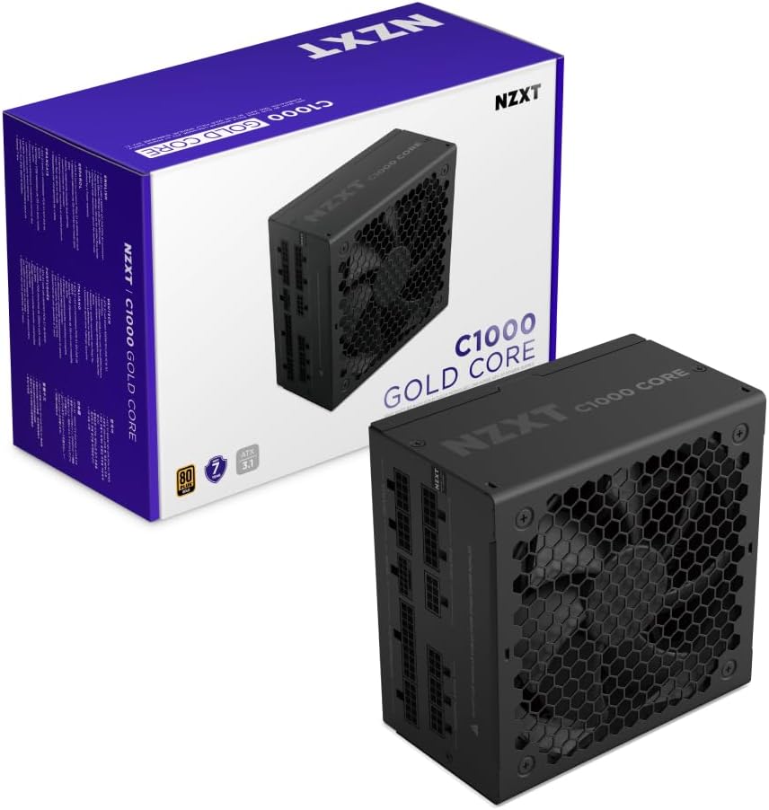 FUENTE DE PODER NZXT C1000 GOLD CORE 1000W ATX 3.1 80+ GOLD - 1