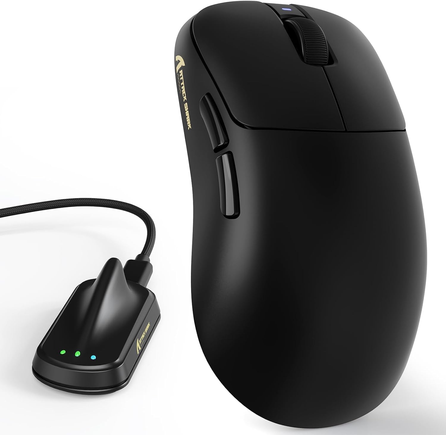 MOUSE INALÁMBRICO PARA GAMING MAMBASNAKE ATTACK SHARK V2 AIR 8K 52G NEGRO - 1