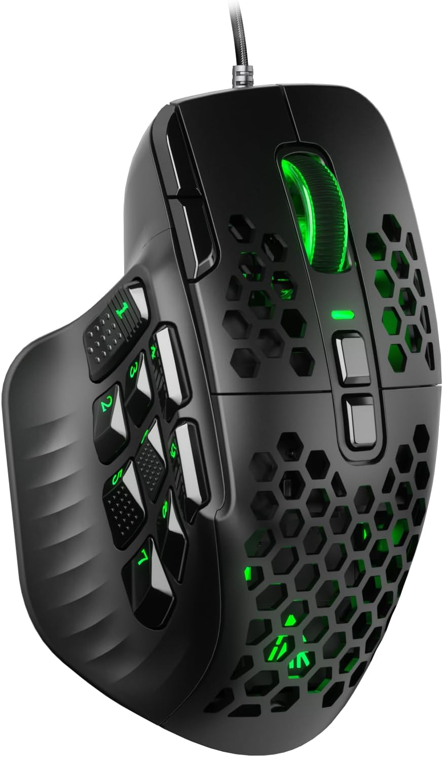 MOUSE PARA JUEGOS CON CABLE SOLAKAKA SM809 NEGRO - 1