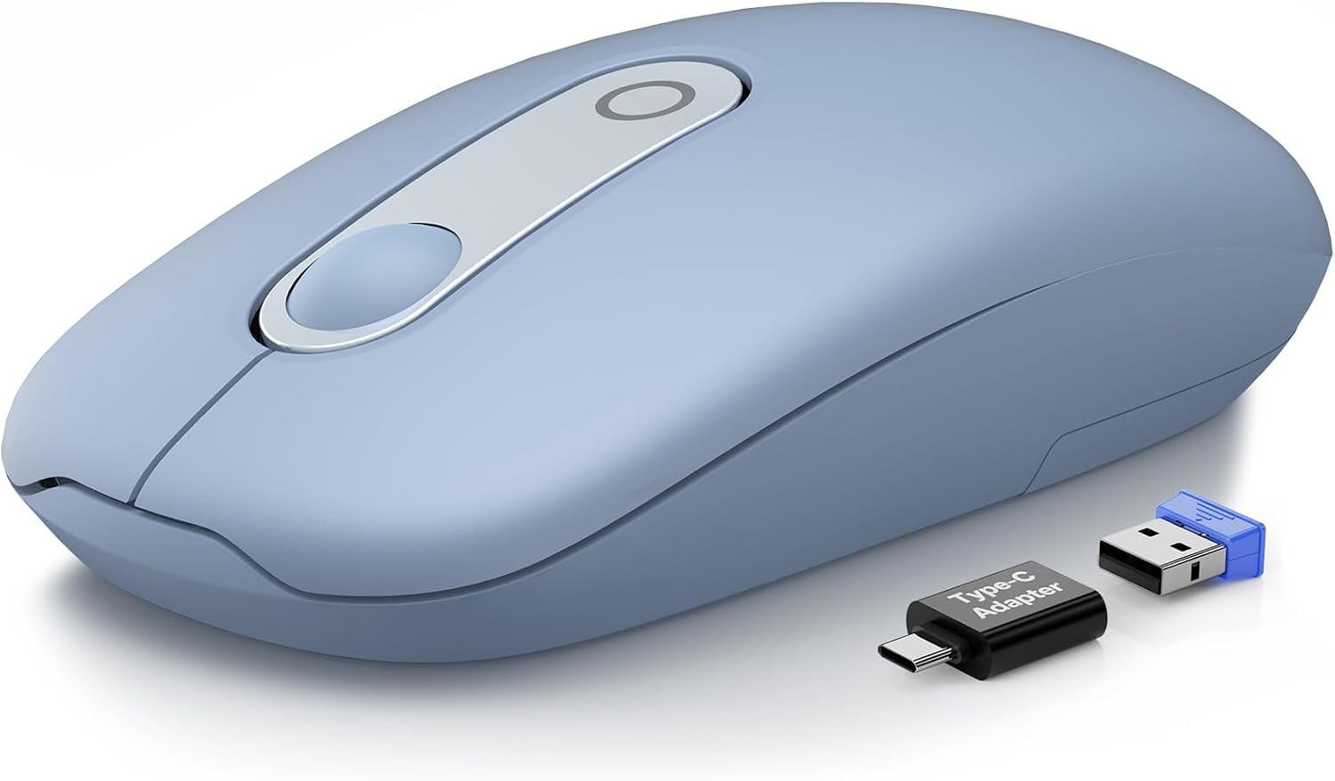 MOUSE INALÁMBRICO SABLUTE PARA LAPTOP CON ADAPTADOR USB-C - 1