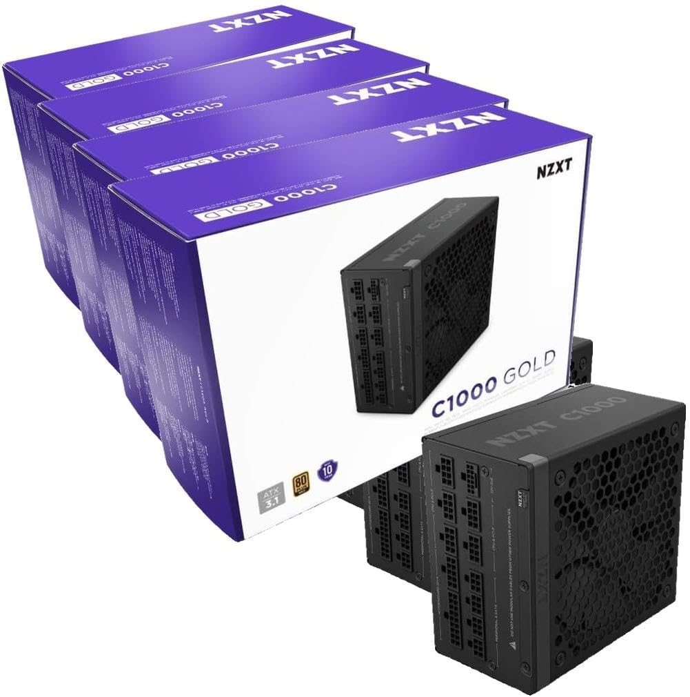 FUENTE DE PODER NZXT C1000 GOLD ATX 3.1 1000W NEGRA - 1