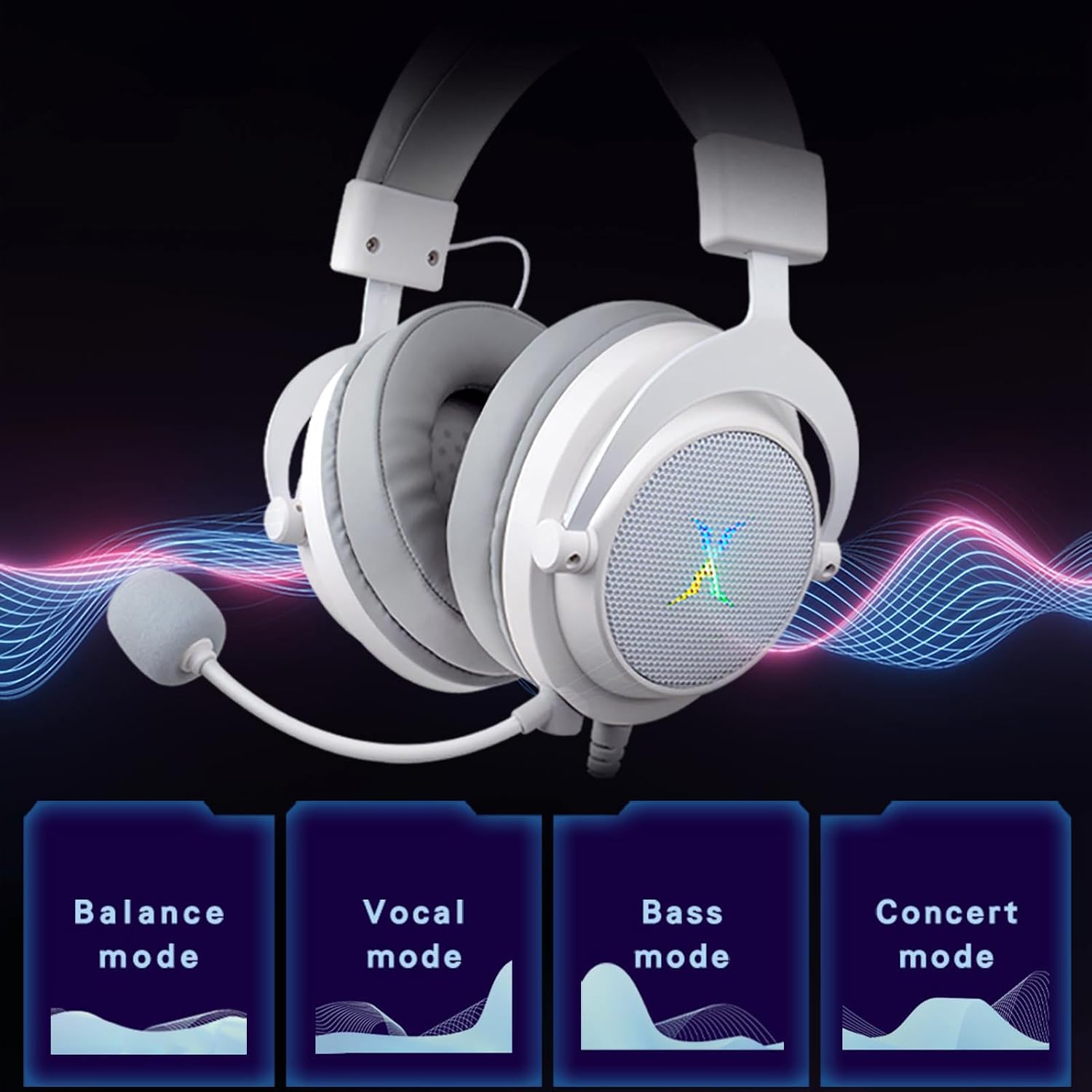 AUDÍFONOS PARA GAMING FOXXRAY HAU-37 USB CON SONIDO 7.1 Y MICRÓFONO - 4