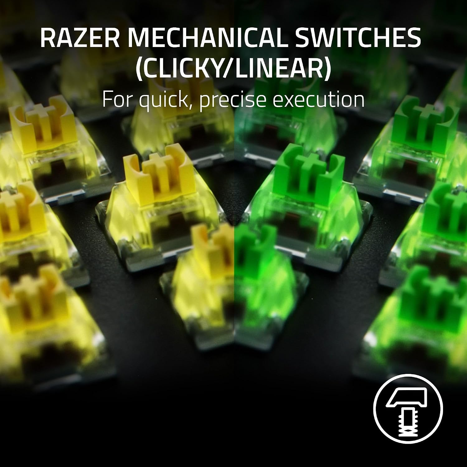 TECLADO MECÁNICO PARA GAMING RAZER BLACKWIDOW V4 X CON SWITCHES VERDES TÁCTILES Y CLICKY (RENOVADO) - 2
