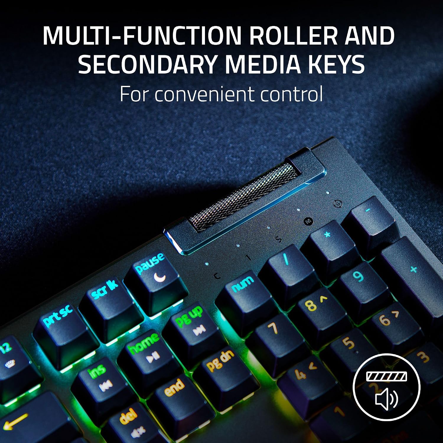 TECLADO MECÁNICO PARA GAMING RAZER BLACKWIDOW V4 X CON SWITCHES VERDES TÁCTILES Y CLICKY (RENOVADO) - 4