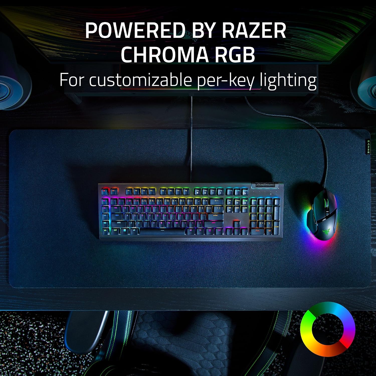 TECLADO MECÁNICO PARA GAMING RAZER BLACKWIDOW V4 X CON SWITCHES VERDES TÁCTILES Y CLICKY (RENOVADO) - 5
