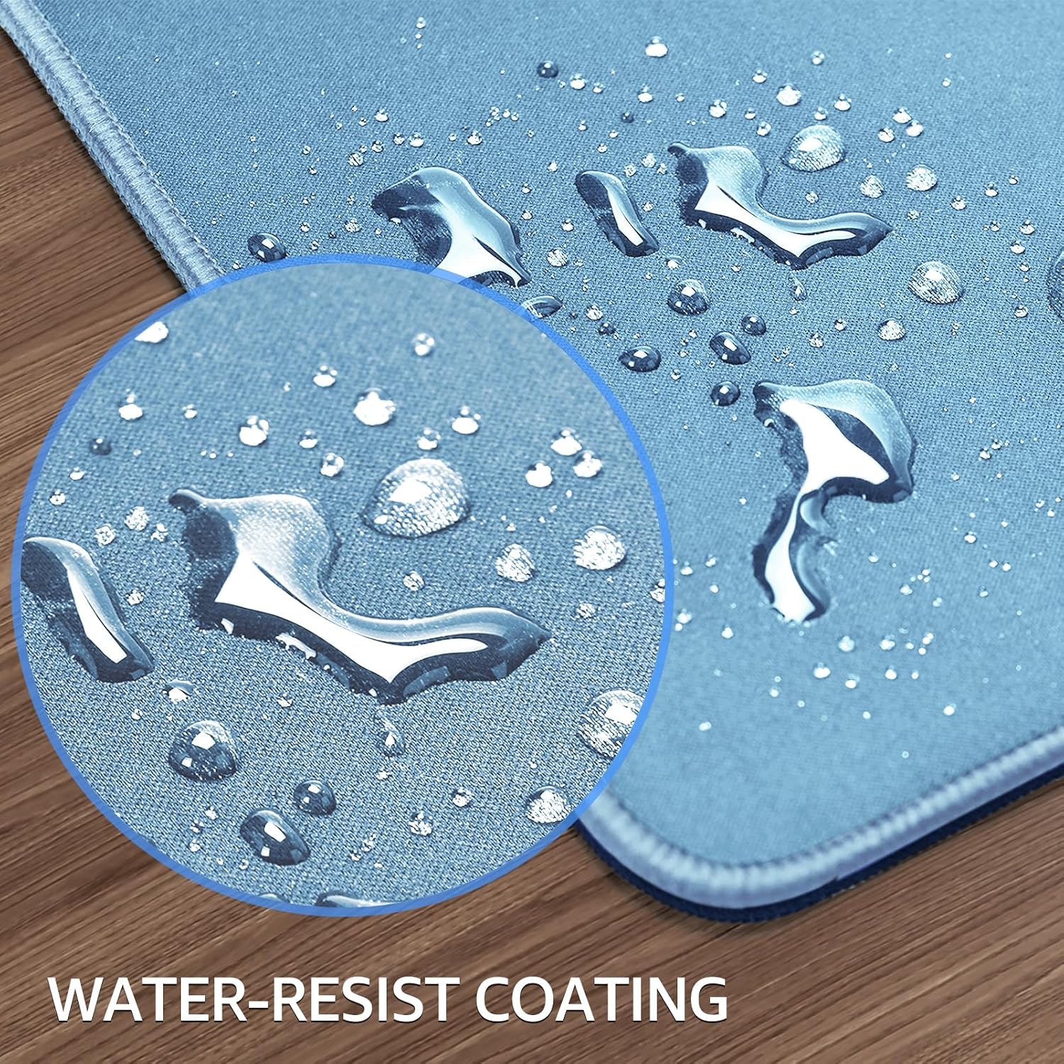MOUSE PAD GRANDE PARA GAMING KTRIO XXL 80 X 40 CM AZUL HIELO - 5