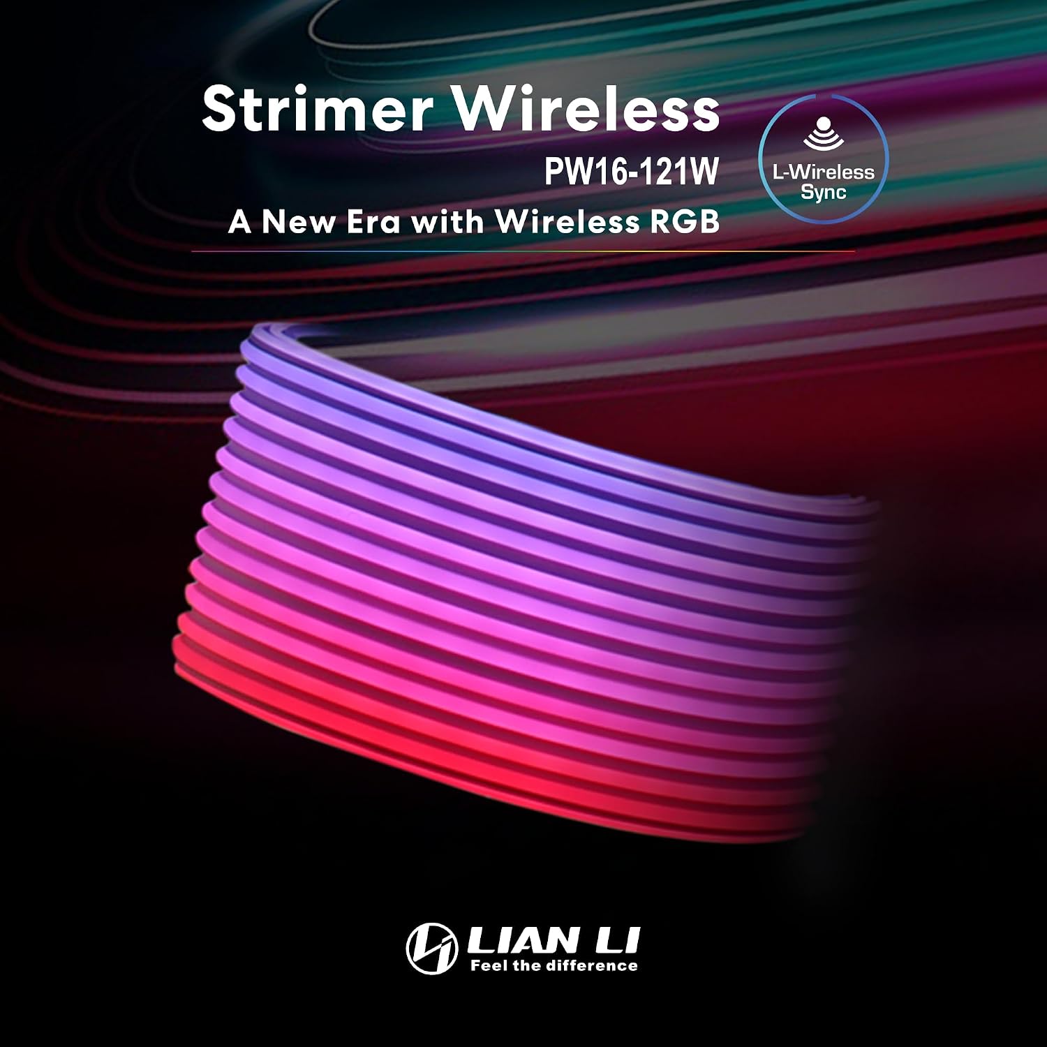 CABLE EXTENSOR DE PODER RGB INALÁMBRICO 16-PIN PARA GPU LIAN LI STRIMER PW16-121W - 2