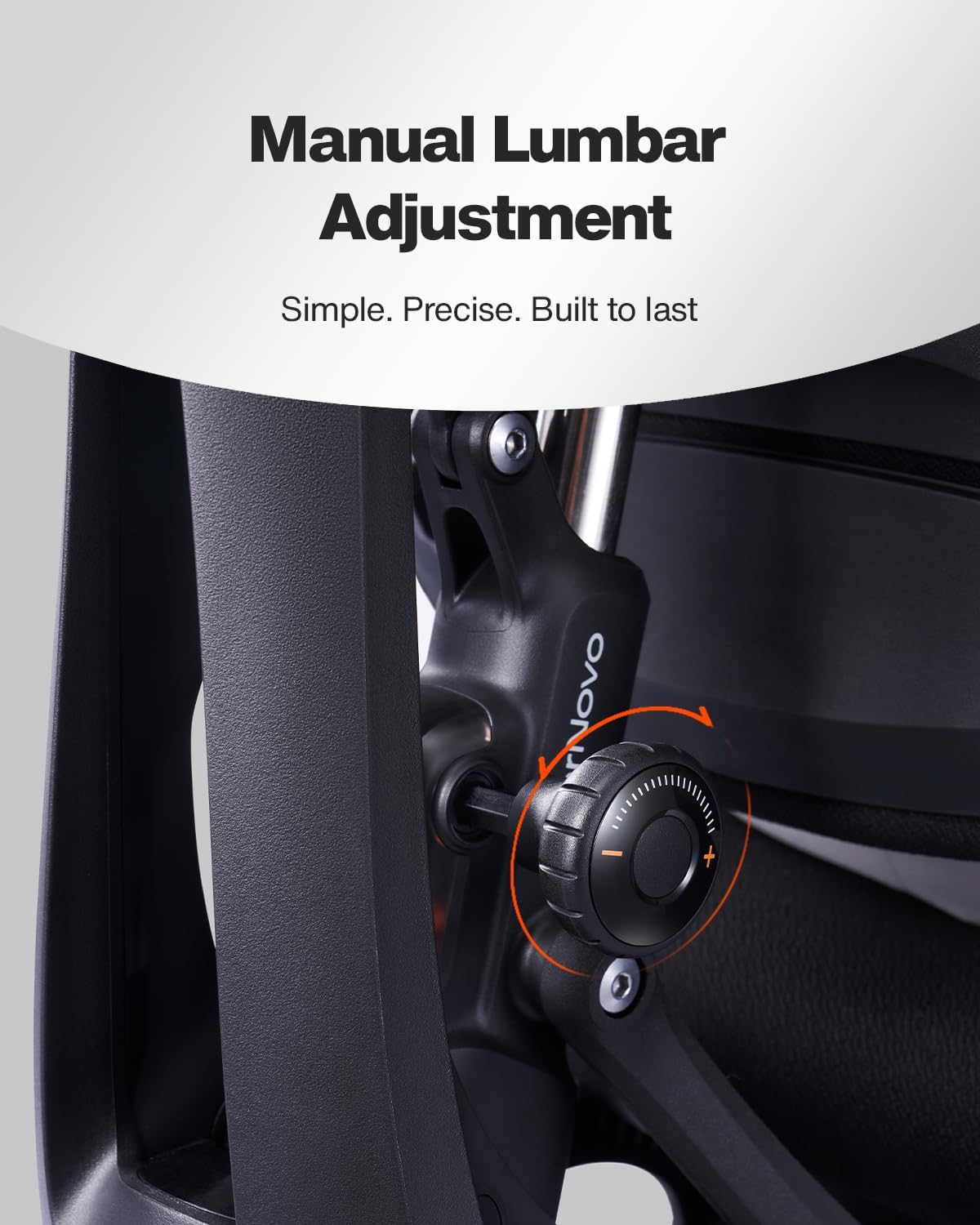 SILLA DE OFICINA LIBERNOVO OMNI SE ERGONÓMICA CON SOPORTE LUMBAR MANUAL 48 CM - 3