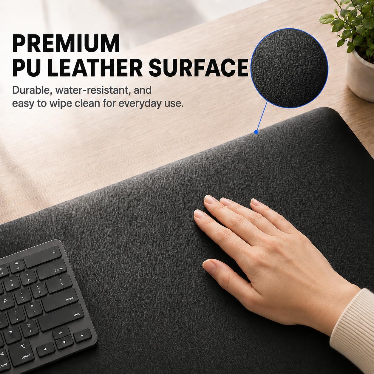 MOUSE PAD GRANDE PARA GAMING KTRIO 80 X 30 CM NEGRO PU - 2