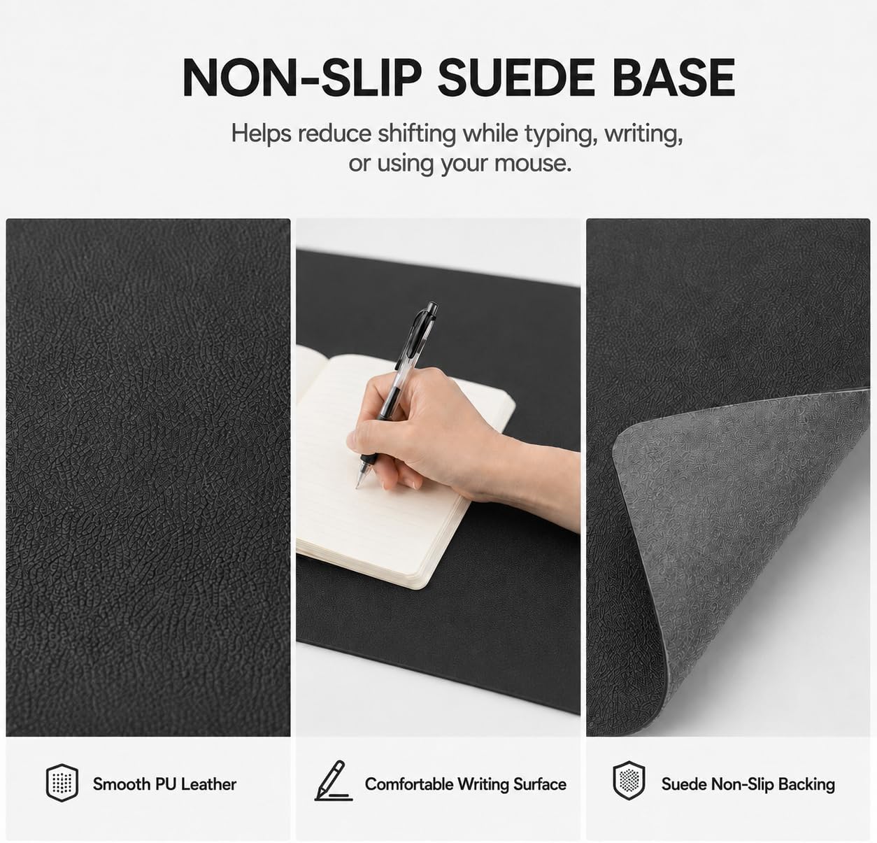 MOUSE PAD GRANDE PARA GAMING KTRIO 80 X 30 CM NEGRO PU - 4