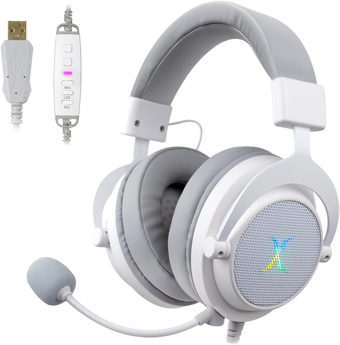 AUDÍFONOS GAMING FOXXRAY HAU-37 USB CON MICRÓFONO Y SONIDO 7.1 - 1