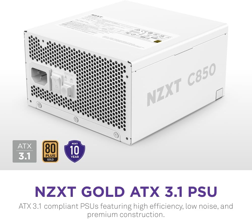 FUENTE DE PODER NZXT C850 GOLD ATX 3.1 850W MODULAR - 2