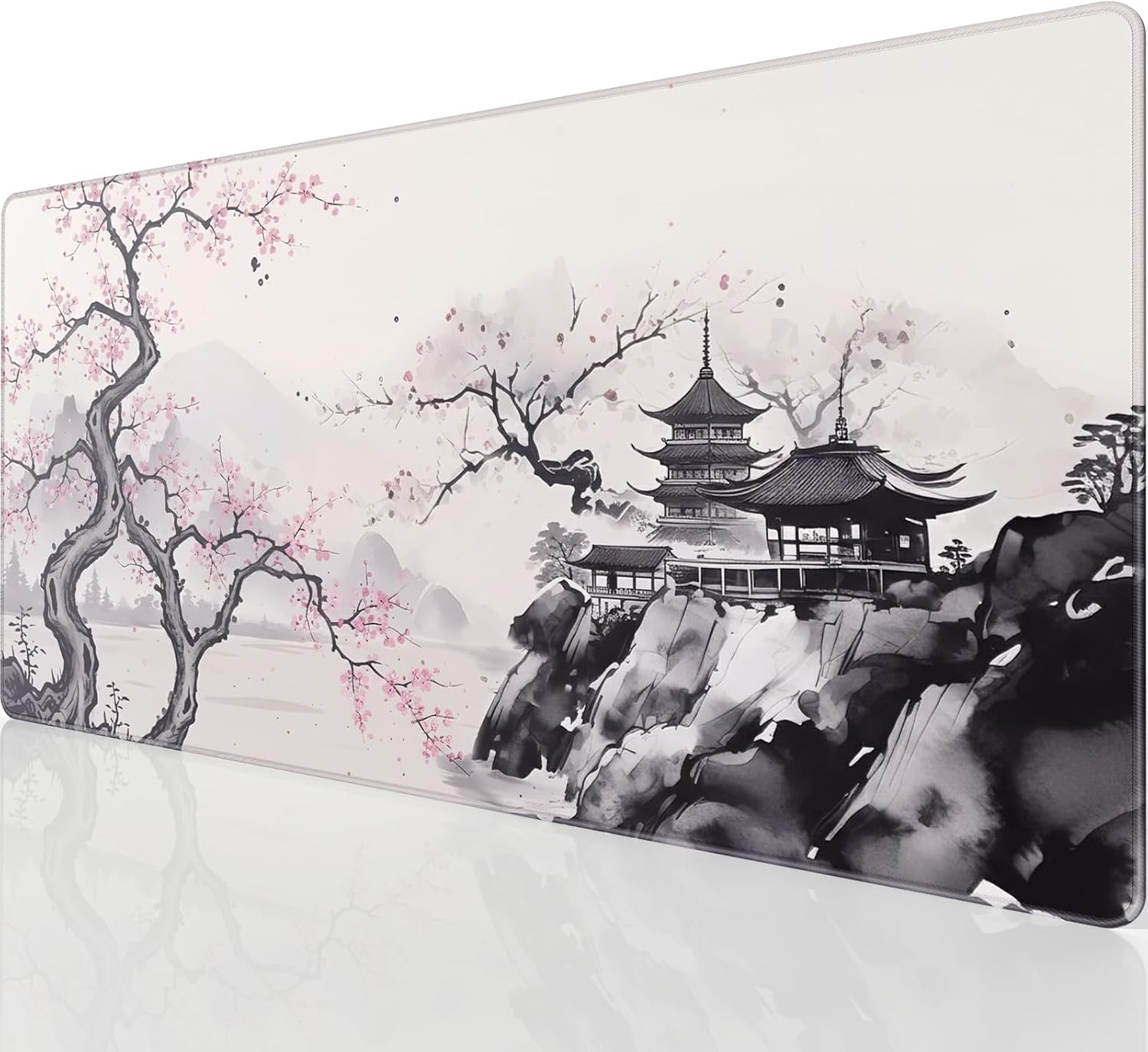 MOUSE PAD GRANDE PARA GAMING KTRIO ZEN SAKURA 80 X 40 CM XXL - 1