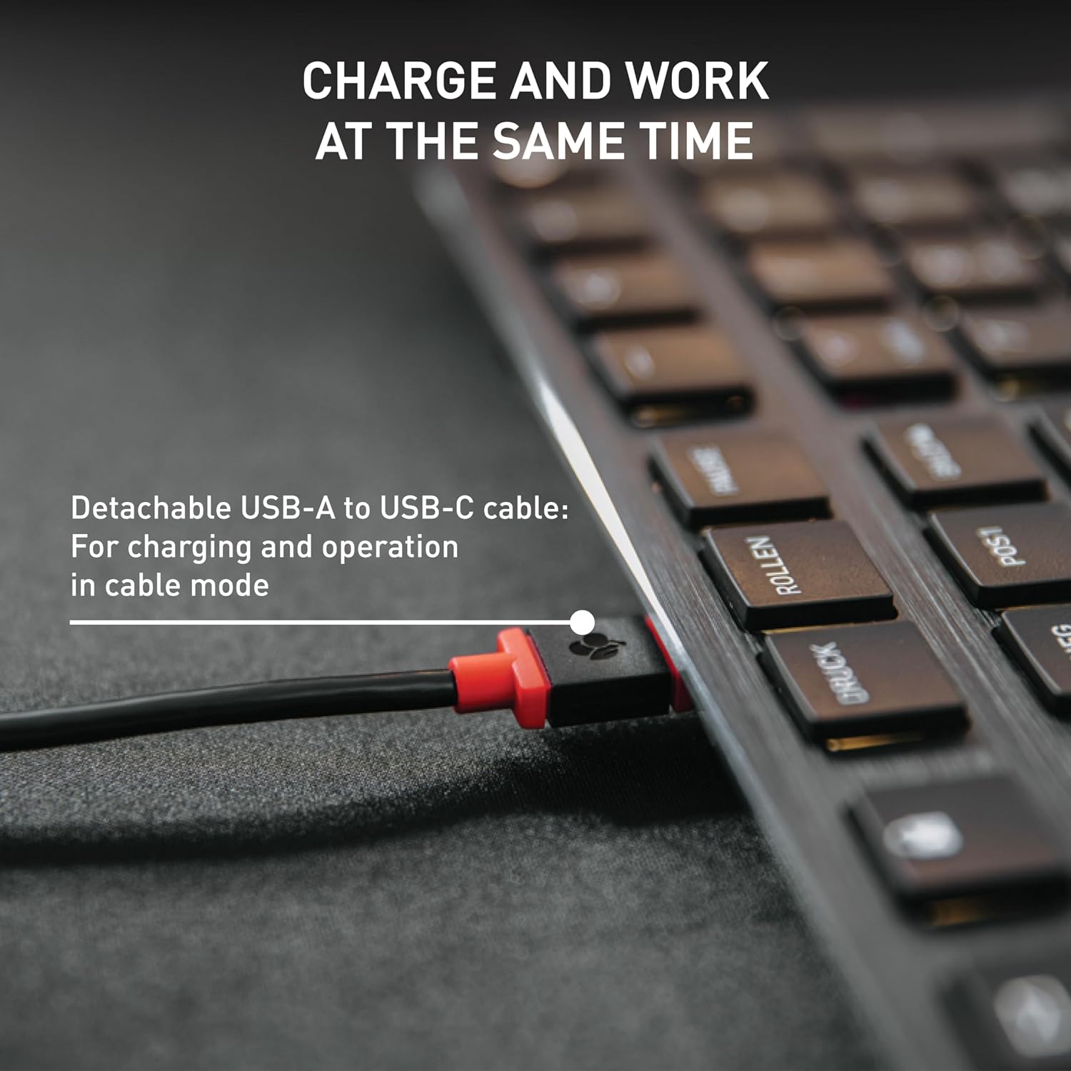 TECLADO MECÁNICO INALÁMBRICO CHERRY KW X ULP NEGRO TAMAÑO COMPLETO - 5
