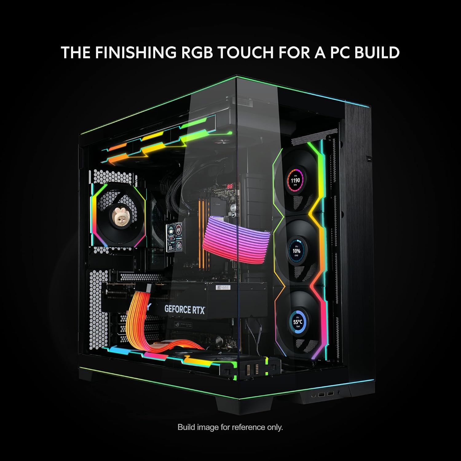 CABLE EXTENSOR DE PODER RGB INALÁMBRICO 16-PIN PARA GPU LIAN LI STRIMER PW16-81W - 5