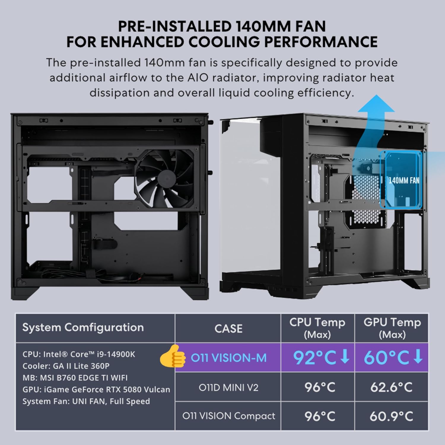 GABINETE PARA PC LIAN LI O11 VISION-M MATX NEGRO - 5