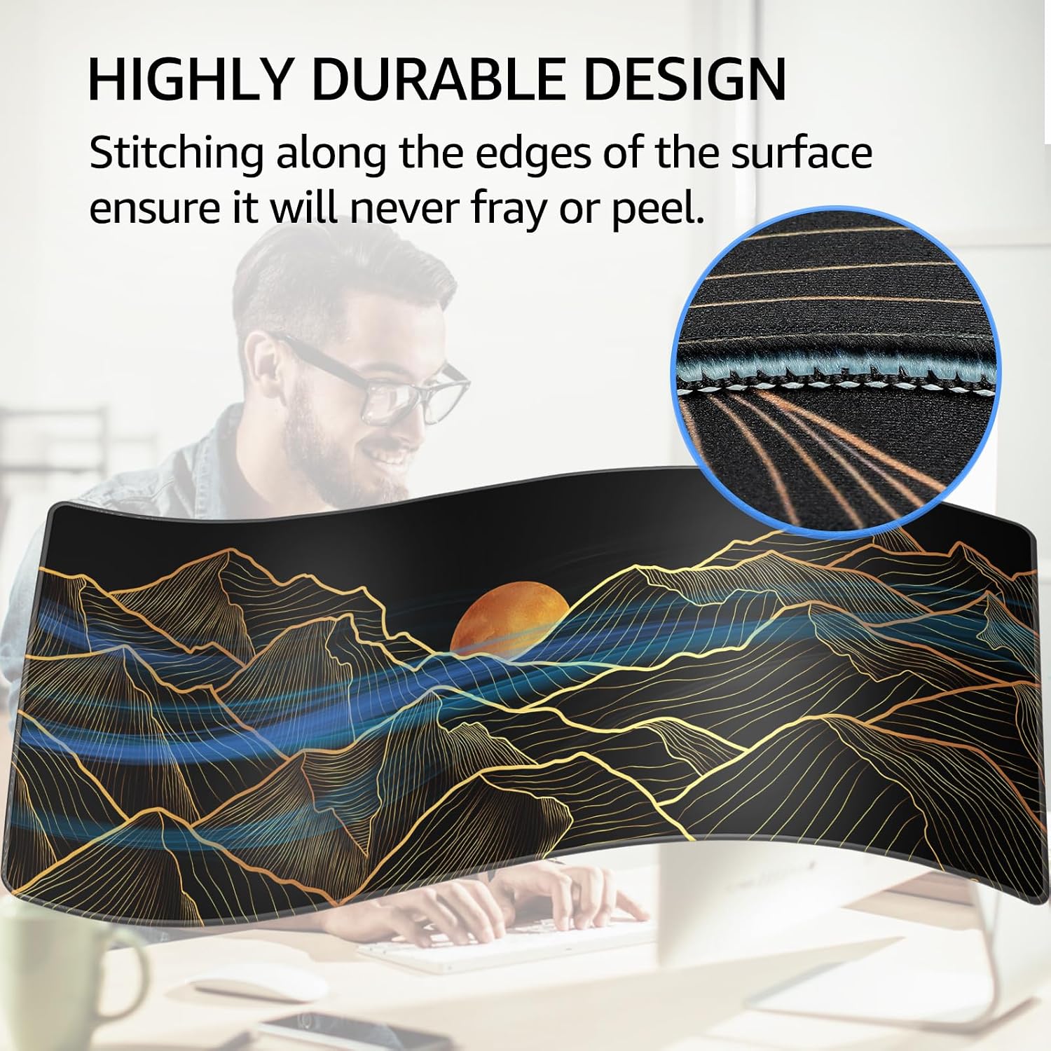 MOUSE PAD GRANDE PARA GAMING KTRIO XL 80 X 30 CM BRIGHT RISE - 3