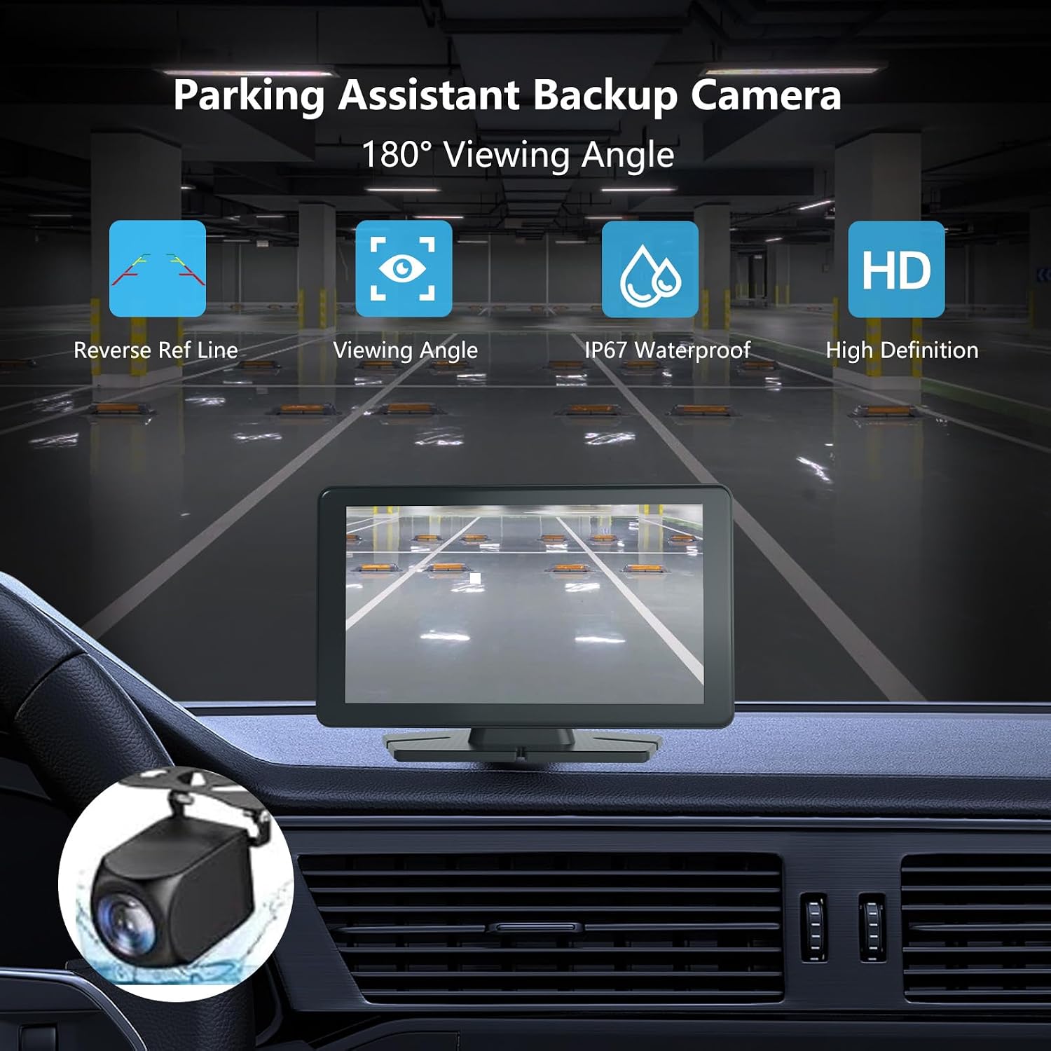PANTALLA CARPLAY VNEIMQN 7' HD PORTÁTIL INALÁMBRICA PARA AUTO CON ANDROID AUTO Y APPLE CARPLAY - 4