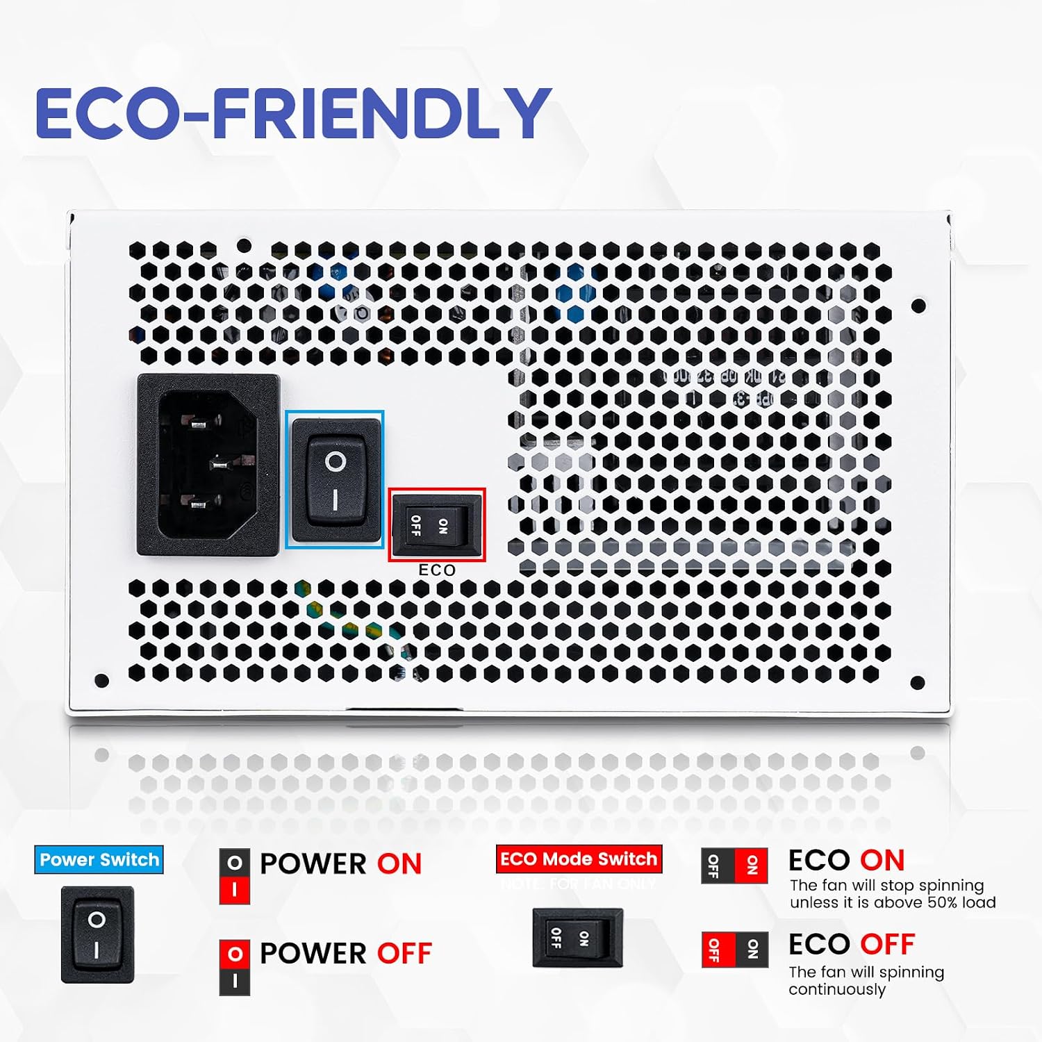 FUENTE DE PODER VETROO 1000W ATX 3.1 Y DUAL PCIE 5.1 - 3
