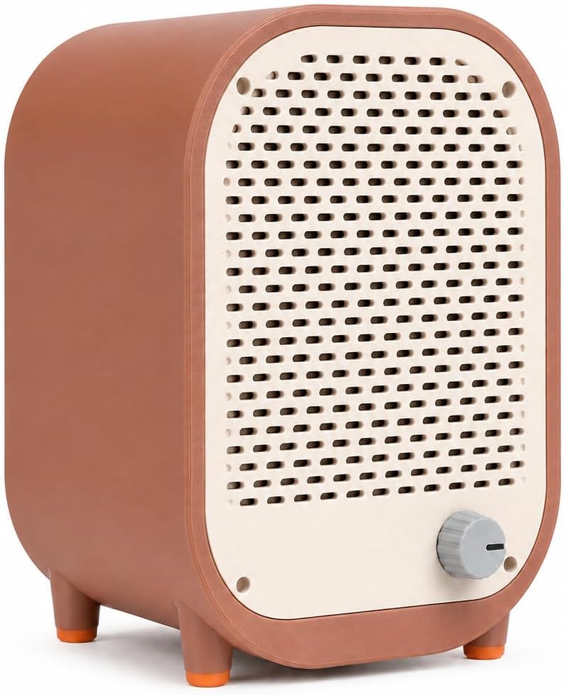 FUNDA SOPORTE PARA PARLANTE INTELIGENTE NATUHODE ESTILO RADIO RETRO COMPATIBLE CON ALEXA ECHO DOT 4/5 - 1