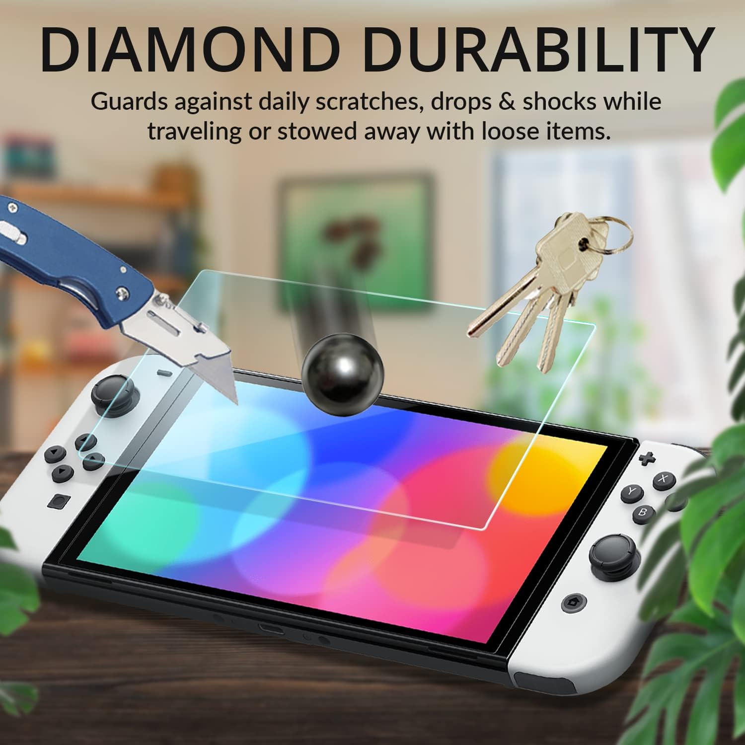 PROTECTOR DE PANTALLA DE VIDRIO TEMPLADO ORZLY PARA NINTENDO SWITCH OLED 2024 PACK 4 - 3