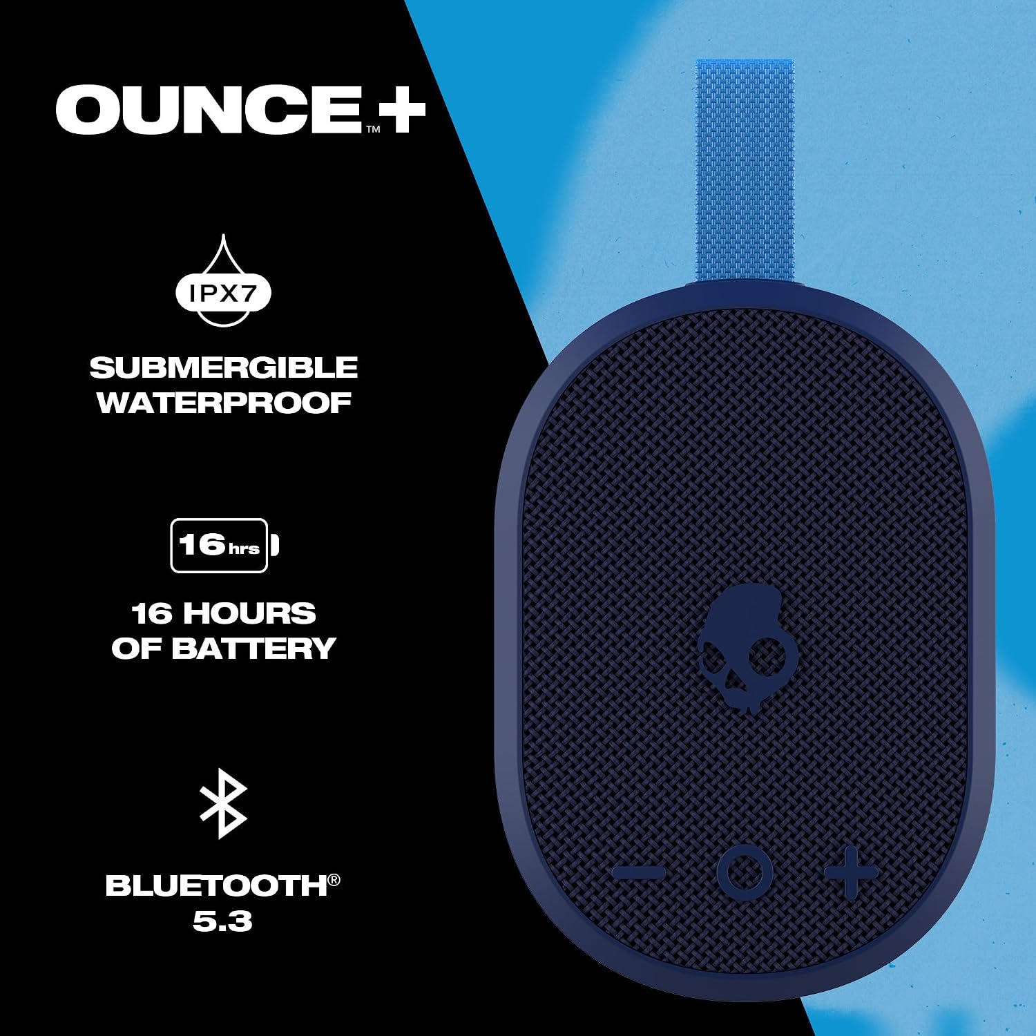 PARLANTE PORTÁTIL SKULLCANDY OUNCE+ BLUETOOTH INALÁMBRICO RESISTENTE AL AGUA IPX7 - 2