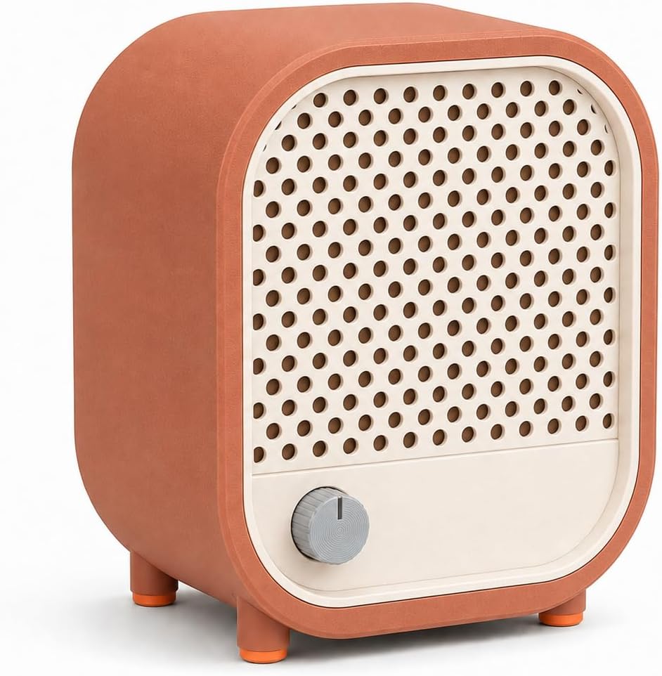 FUNDA SOPORTE PARA PARLANTE INTELIGENTE NATUHODE ESTILO RADIO RETRO PARA ECHO DOT 3 - 1