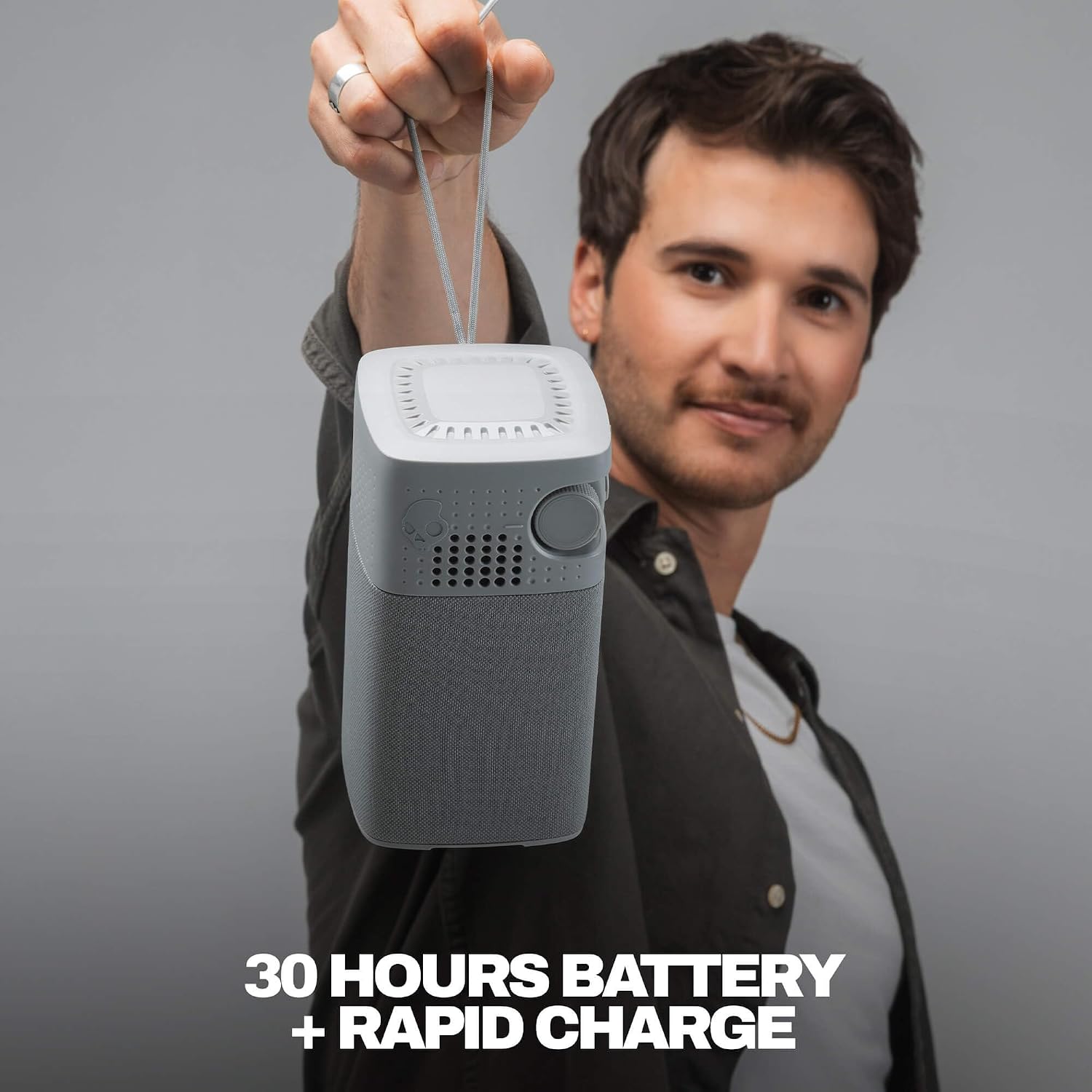 PARLANTE PORTÁTIL SKULLCANDY SESSION 900 BLUETOOTH 40W CEMENTO - 2