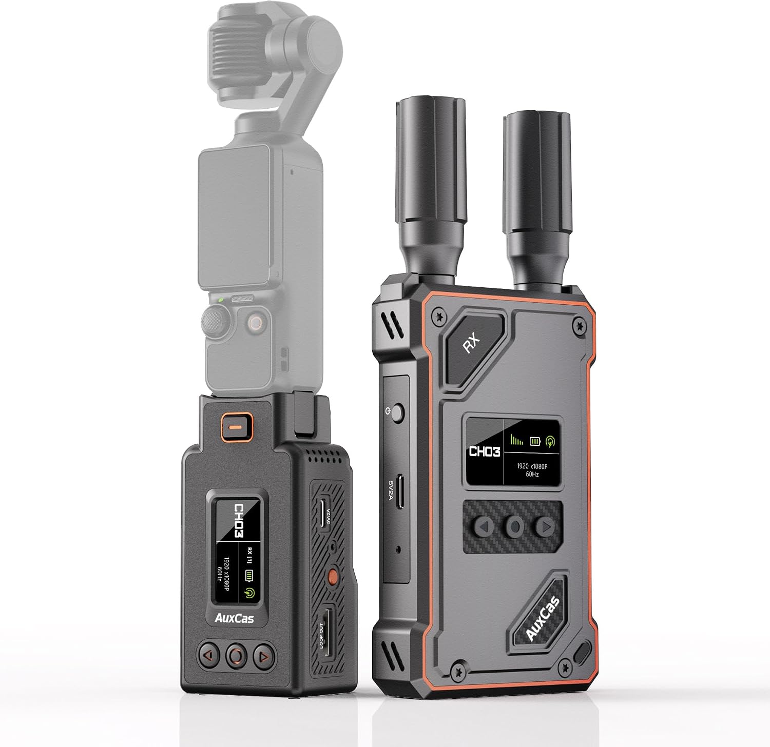 TRANSMISOR HDMI INALÁMBRICO AUXCAS PARA DJI POCKET 3/4, ACTION E INSTA360 - 1