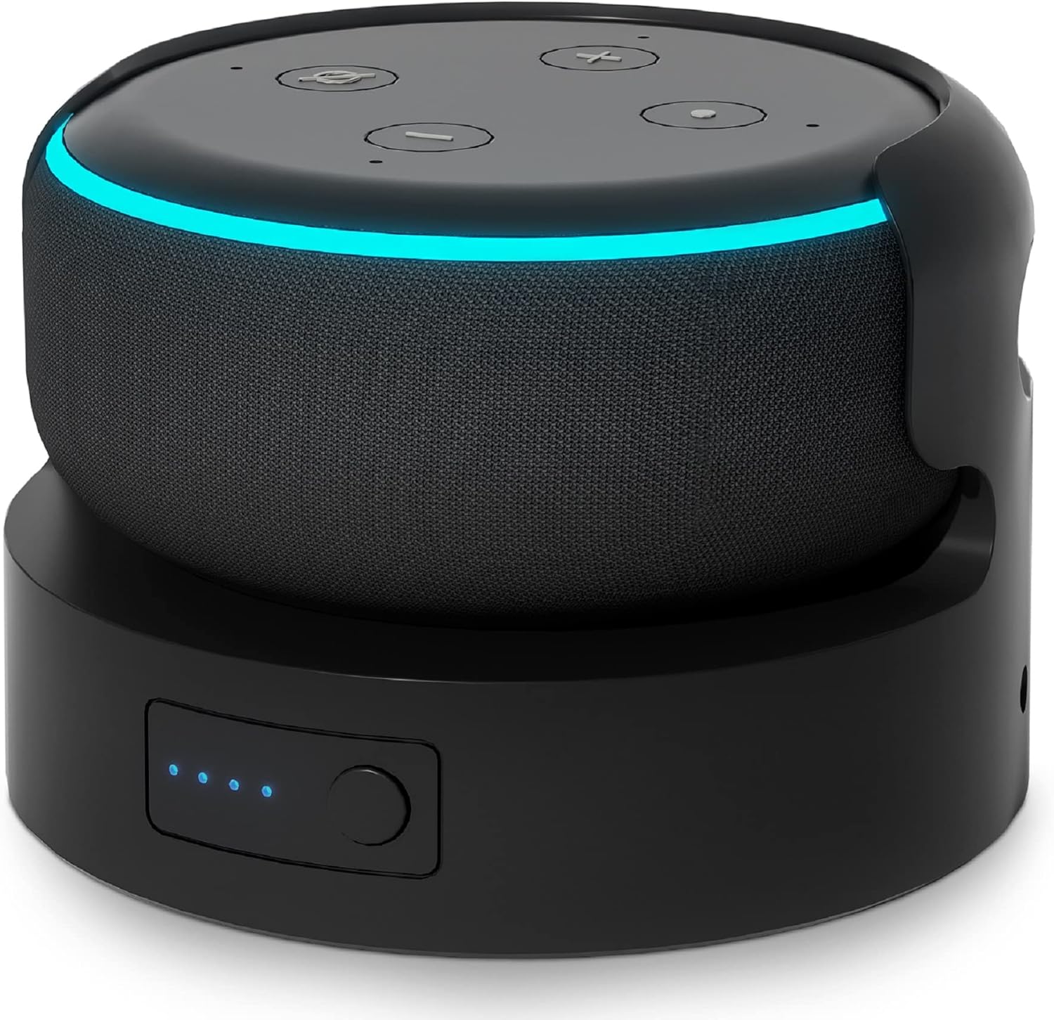 BASE BATERÍA PORTÁTIL LIBOER PARA ECHO DOT 3RA GEN Y GOOGLE NEST MINI 2 10400MAH - 1