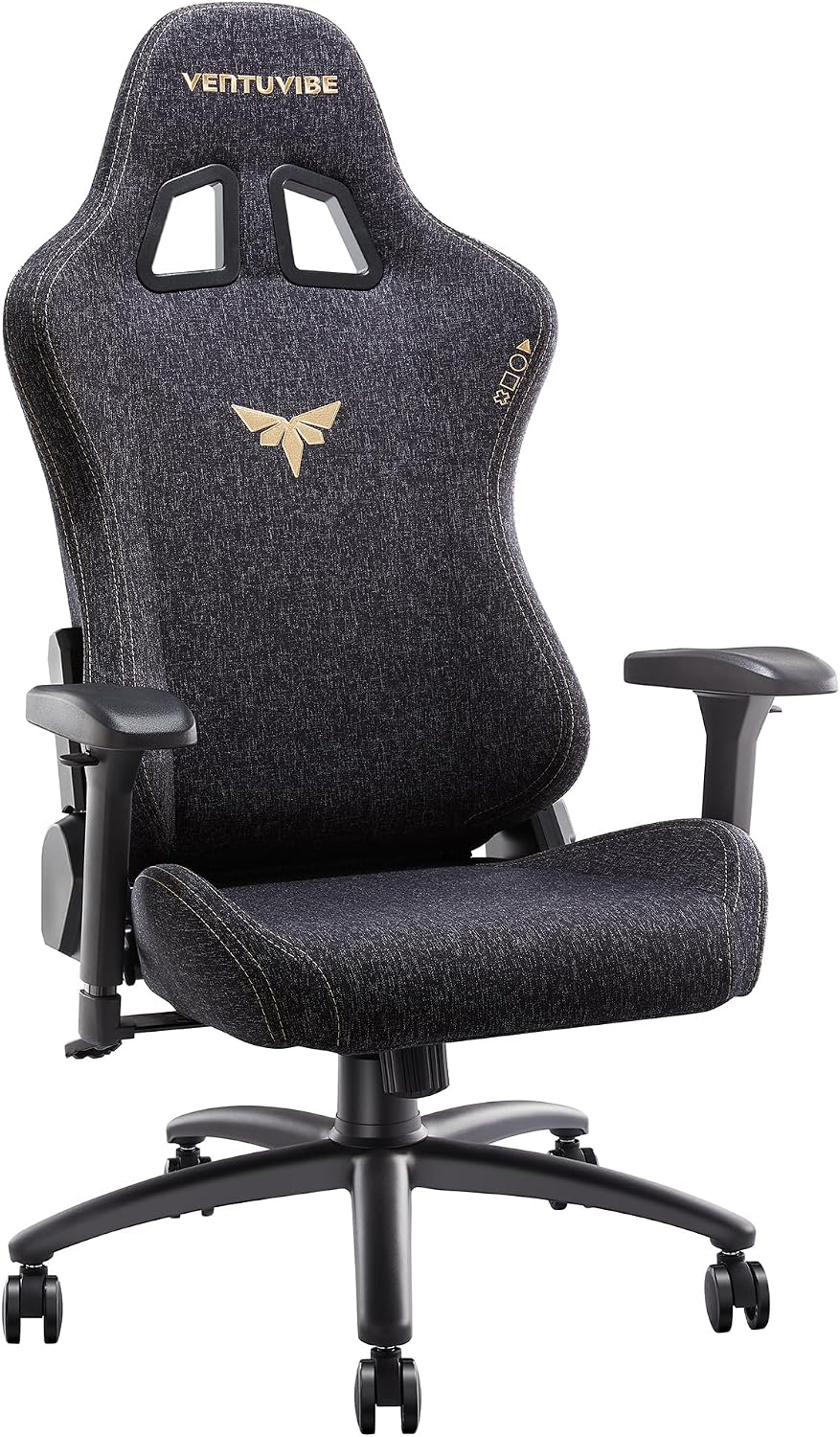 SILLA DE OFICINA VENTUVIBE GAMING CON REPOSABRAZOS 4D AJUSTABLES Y RESPALDO RECLINABLE 170° - 1