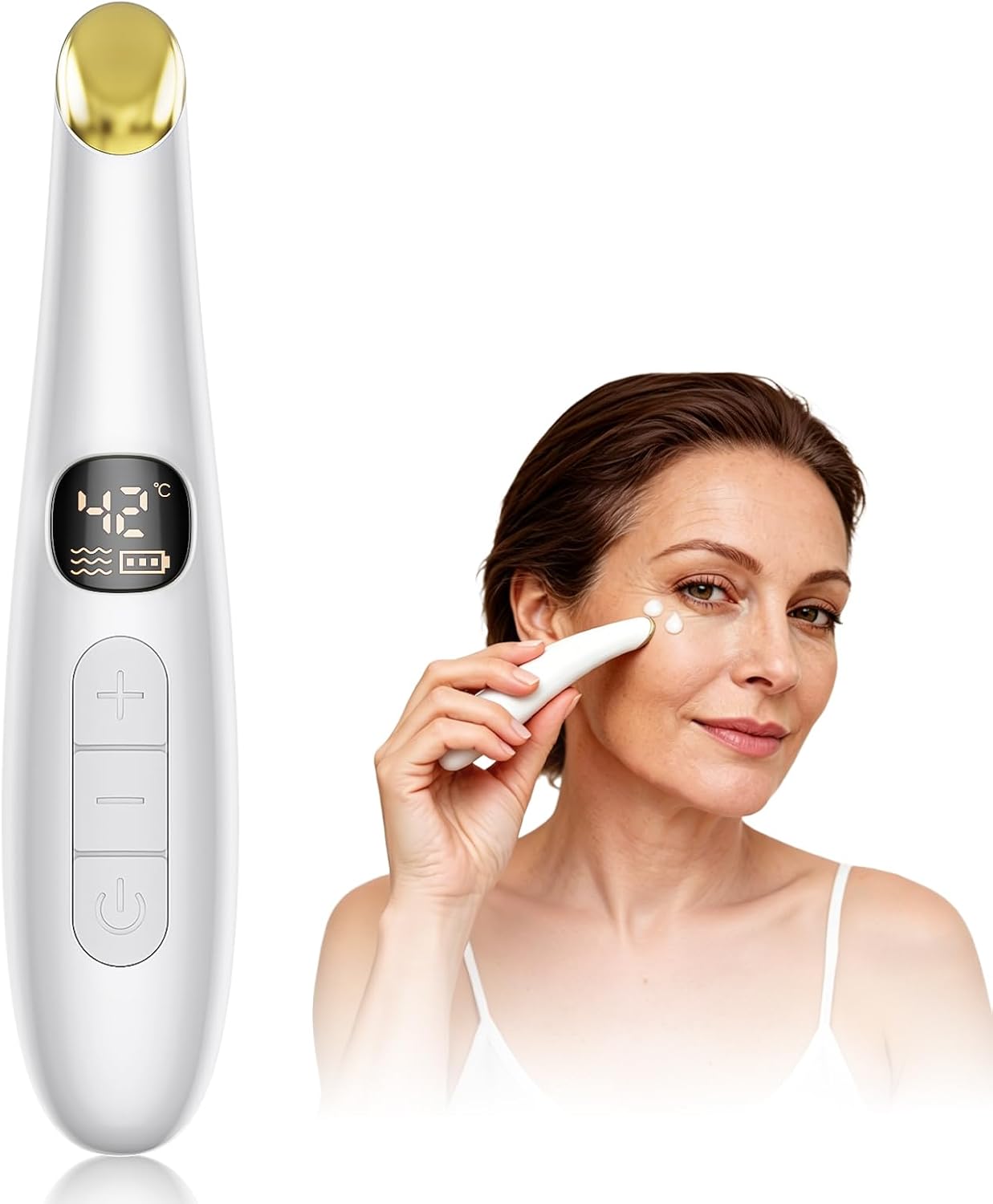 MASAJEADOR DE OJOS CON CALOR DOCOCO BLANCO - 1