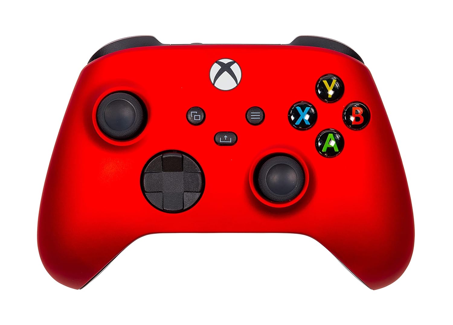 GAMEPAD XBOX ONE SERIES X S CRAZY CONTROLLERZ SOFT TOUCH ROJO METÁLICO - 1