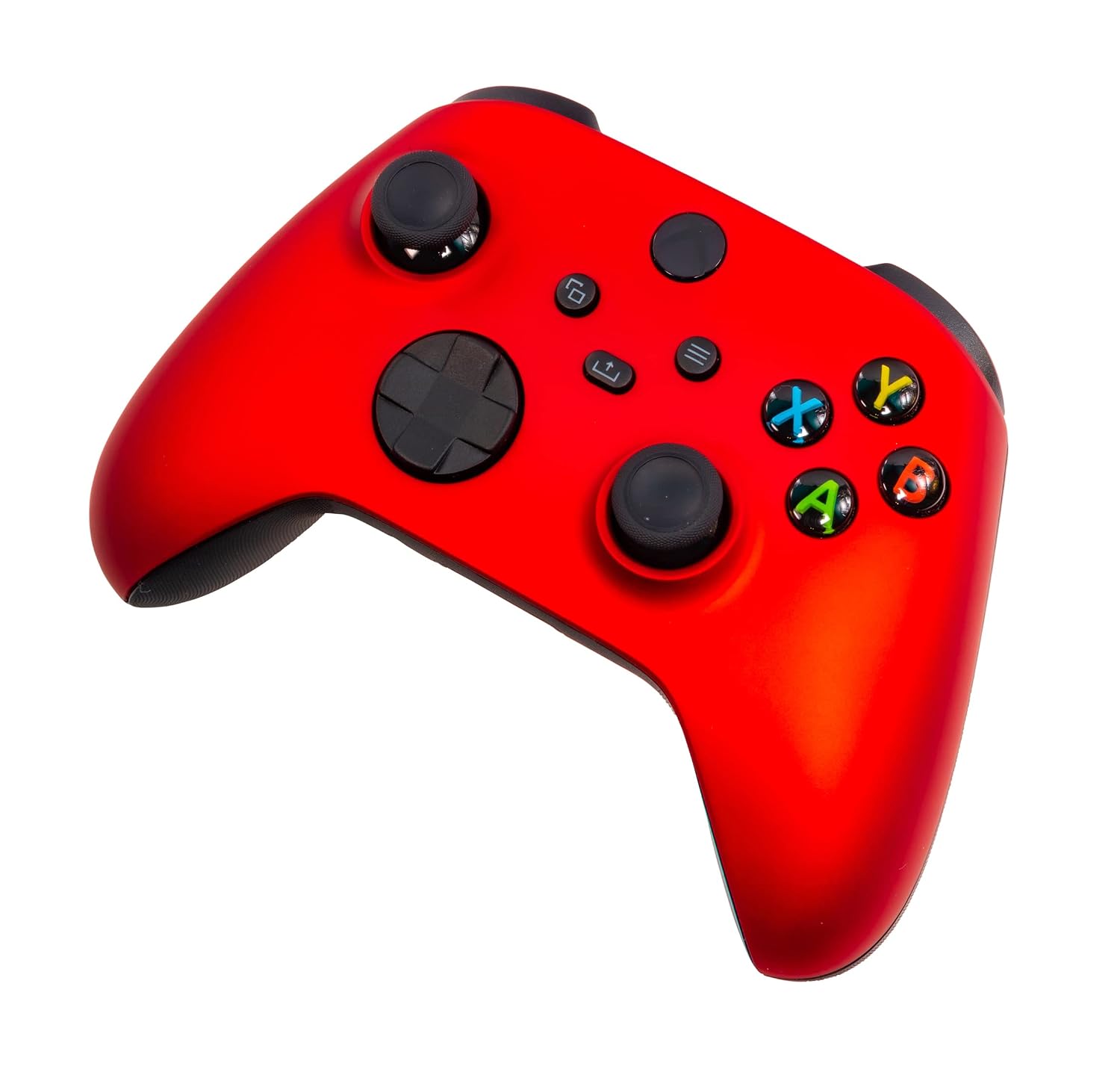 GAMEPAD XBOX ONE SERIES X S CRAZY CONTROLLERZ SOFT TOUCH ROJO METÁLICO - 4